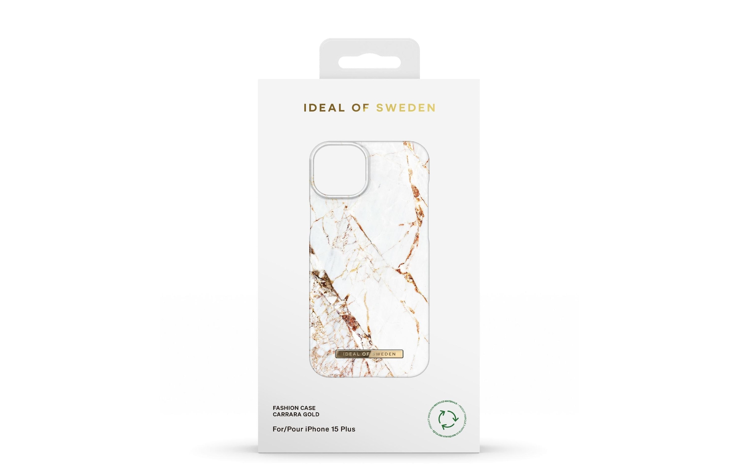 iDeal of Sweden Smartphone-Hülle »Carrara Goldfarben iPhone iPhone 15 Plus«