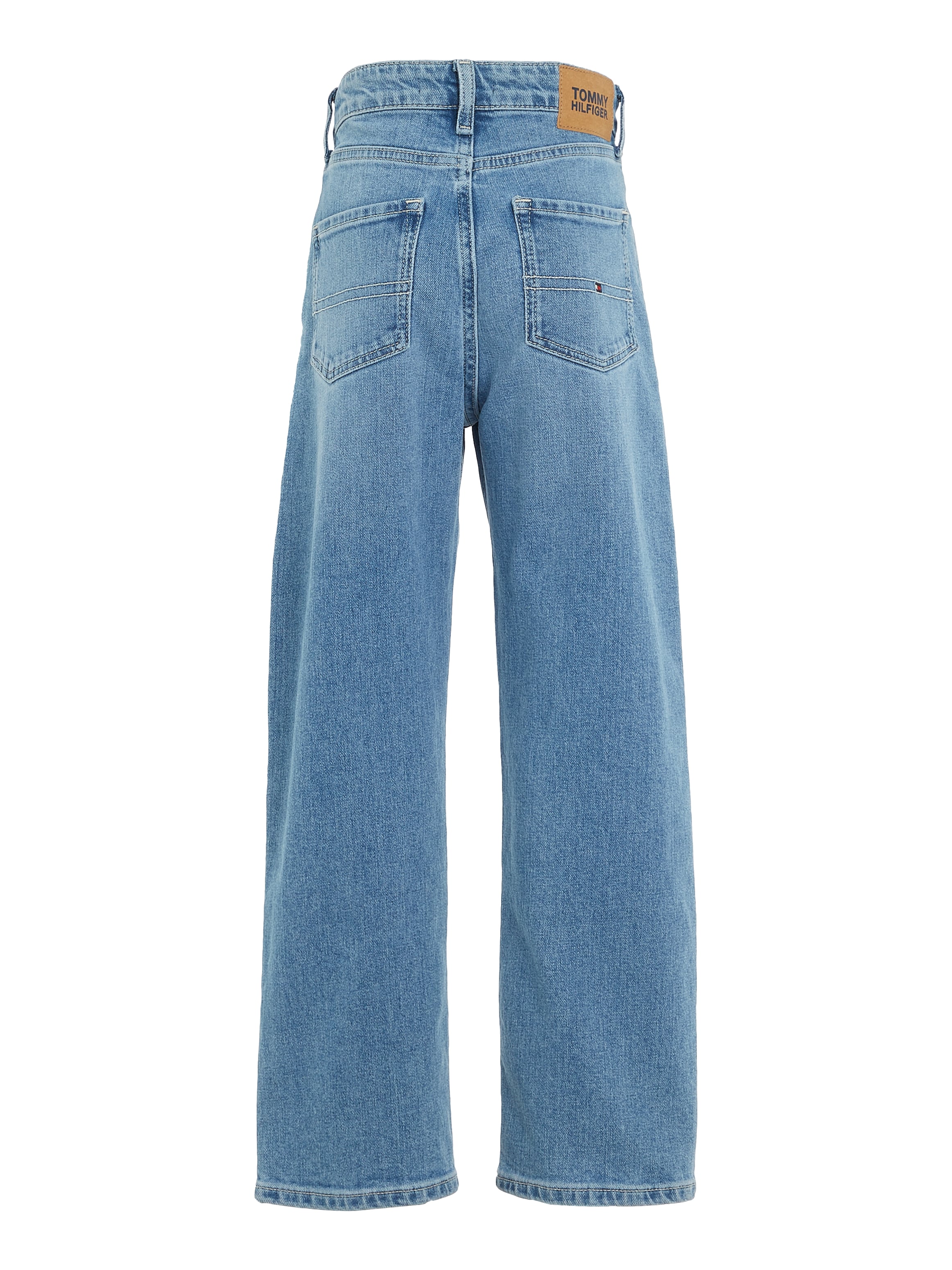 Tommy Hilfiger Loose-fit-Jeans »BAGGY WIDE MID WASH«, mit Logostickerei |  Jelmoli-Versand Online Shop