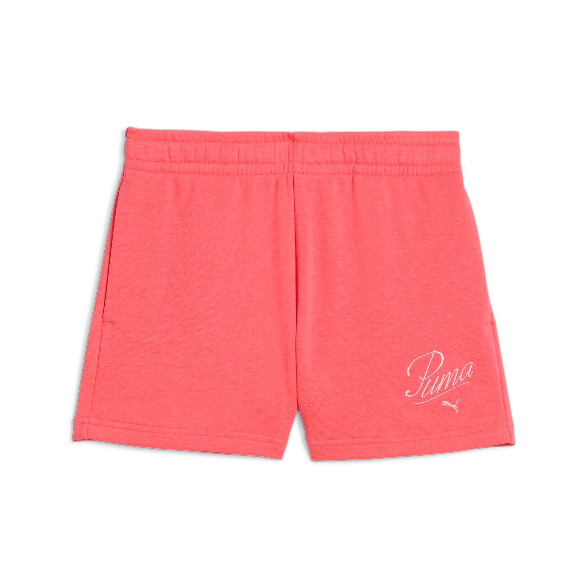 PUMA Trainingsshorts »ESS SCRIPT SHORTS G« sportlich, für den Alltag, aus Baumwollmischung, regular fit