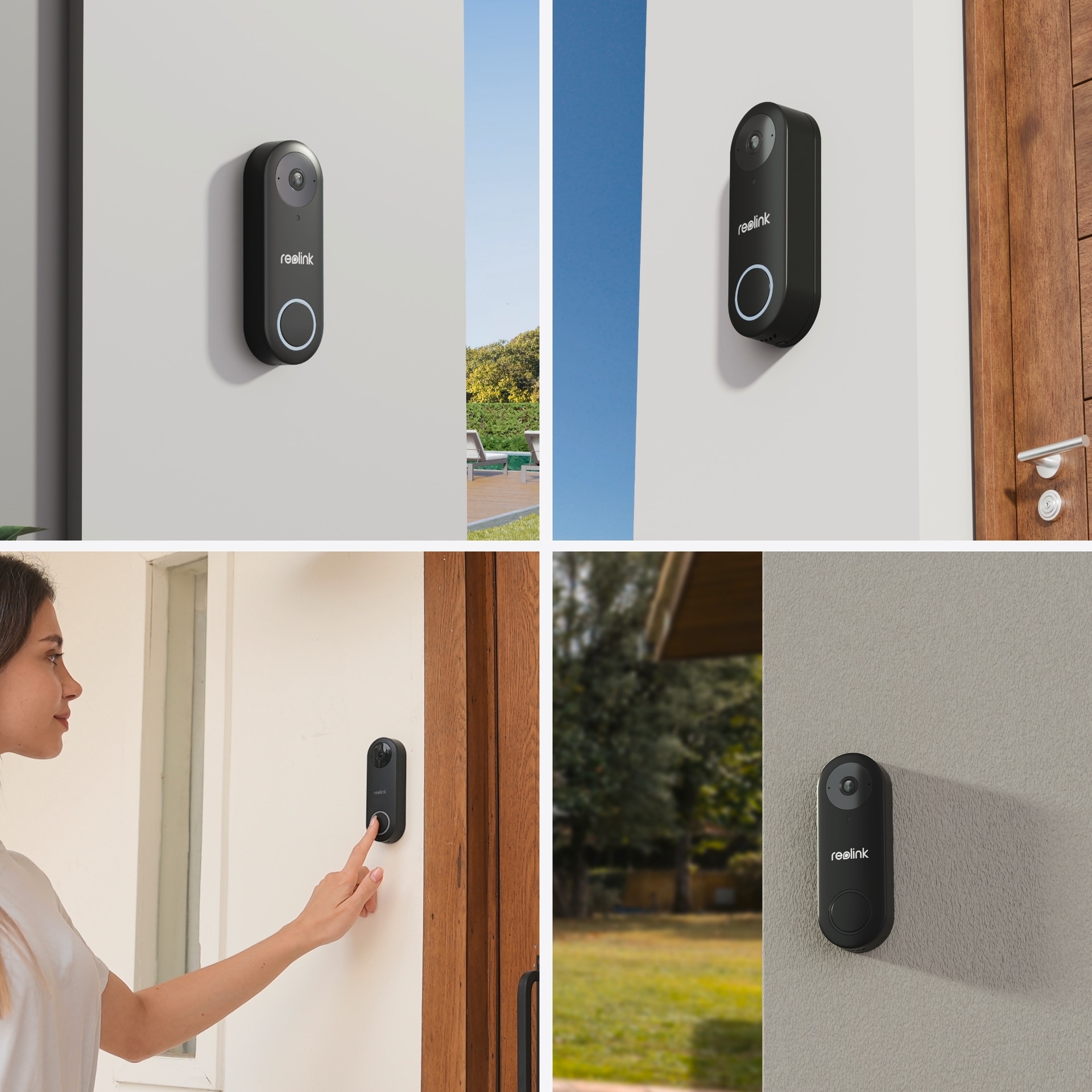 Reolink Smart Home Türklingel »D340W - 5MP Video-Türklingel & Chime«, Aussenbereich, 2,4/5 GHz WLAN, Personenerkennung, 2-Wege-Audio, arbeitet mit NVRs