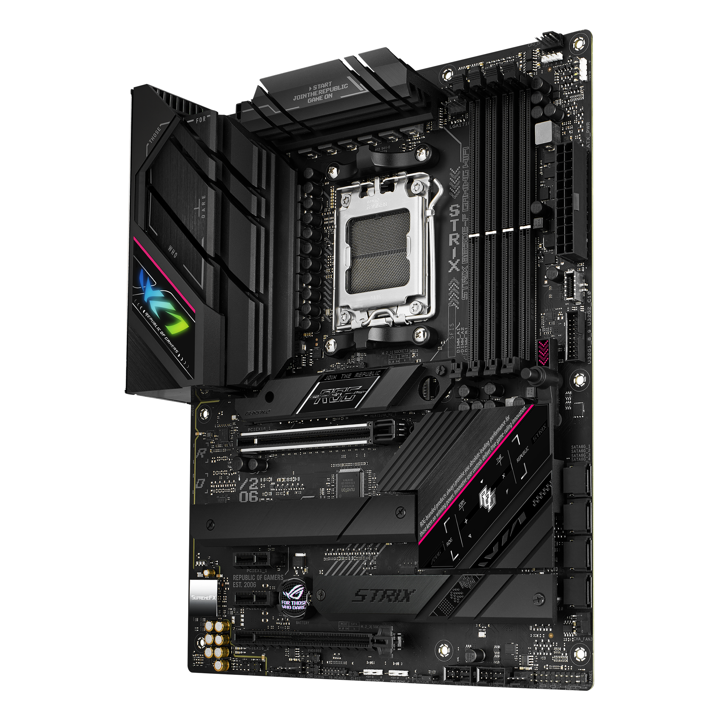Asus Mainboard »ROG STRIX B650E-F GAMING WIFI«, Ryzen 7000, ATX, DDR5 Speicher, USB 3.2 Gen 2x2 Typ-C