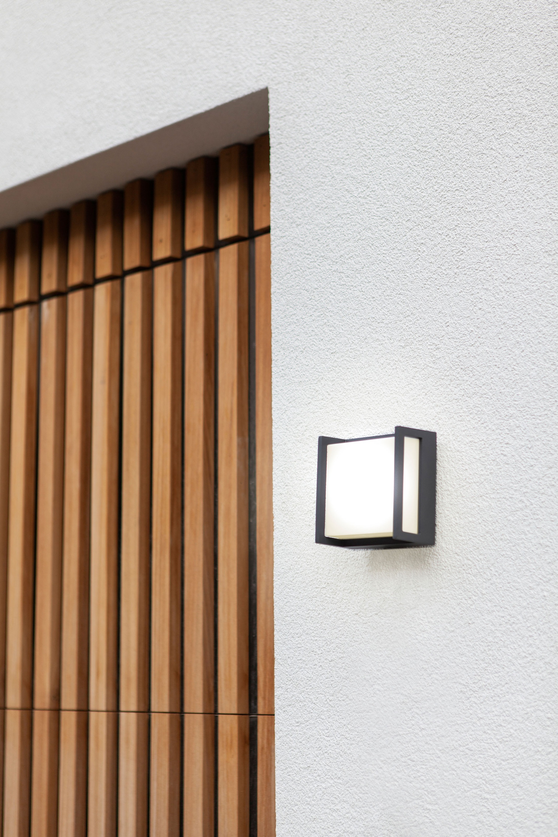 LUTEC LED Aussen-Wandleuchte »QUBO«, Leuchtmittel LED-Modul | LED fest integriert