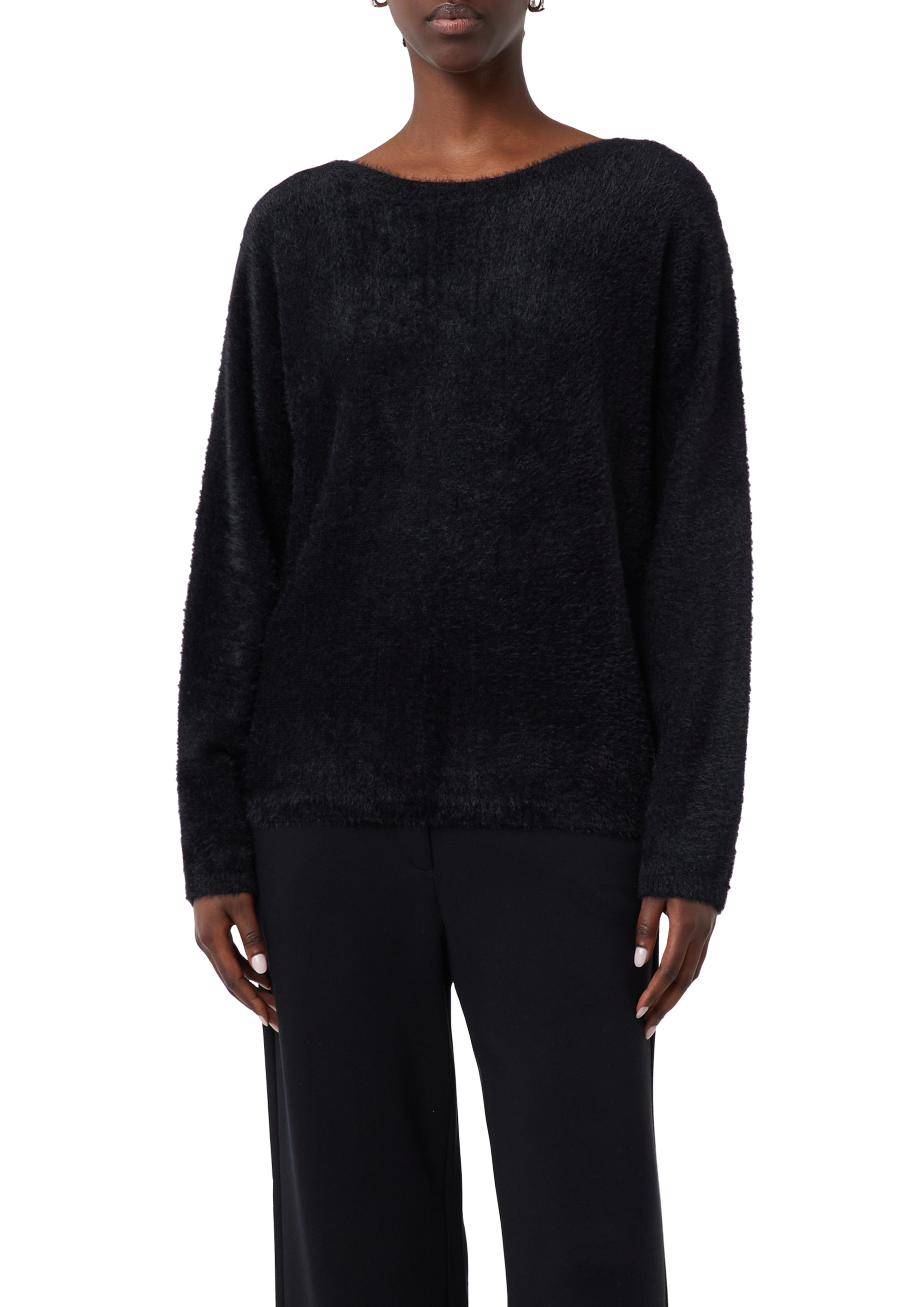 Comma Strickpullover mit extra weichem Plüsch