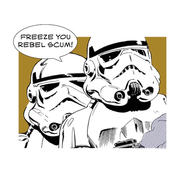 ❤ Komar Poster »Star Wars Classic Comic Quote Stormtrooper«, Star Wars, (1  St.), Kinderzimmer, Schlafzimmer, Wohnzimmer bestellen im Jelmoli-Online  Shop