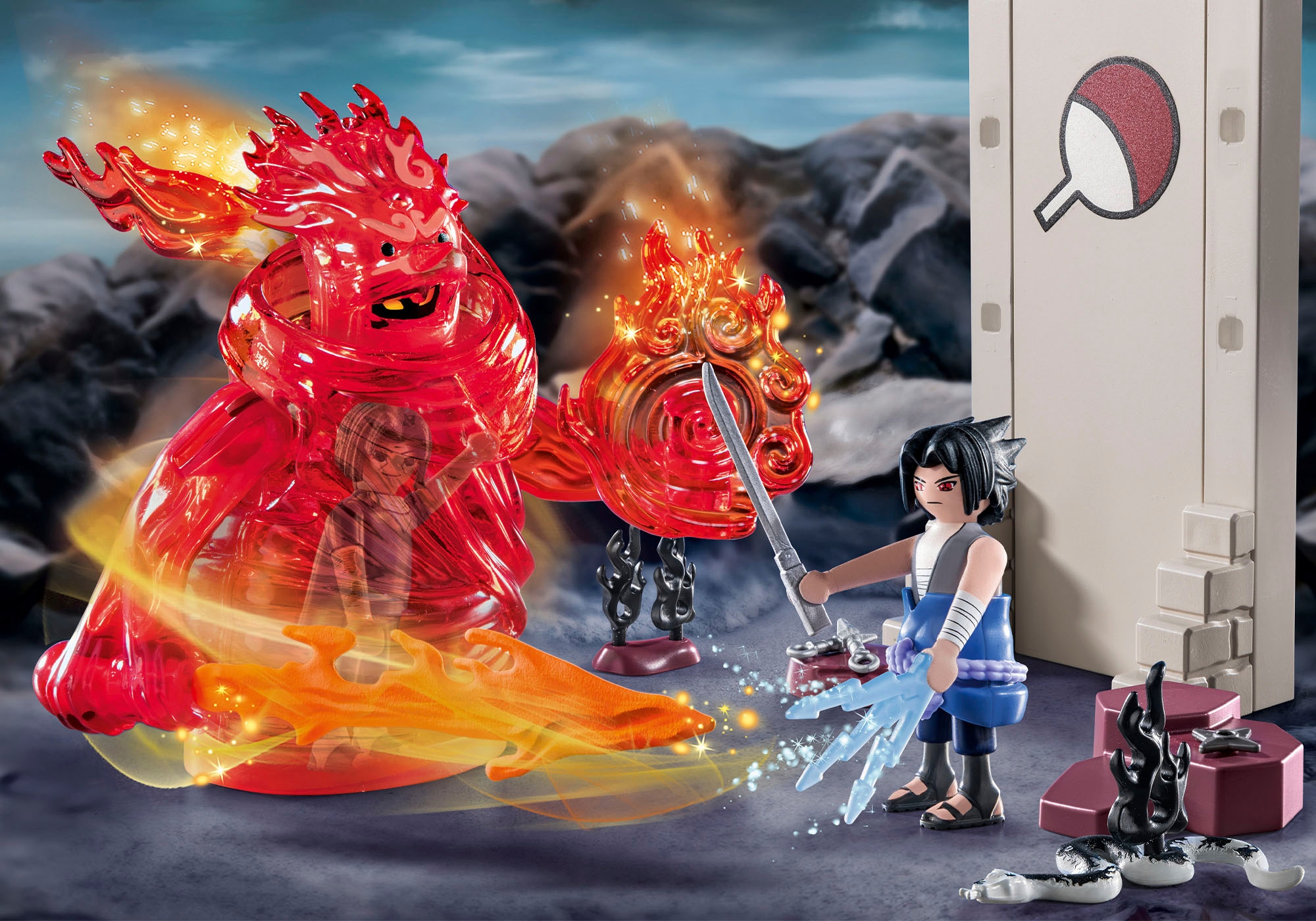 Playmobil® Konstruktions-Spielset »Sasuke vs. Itachi (70666), Naruto«, (37 St.)