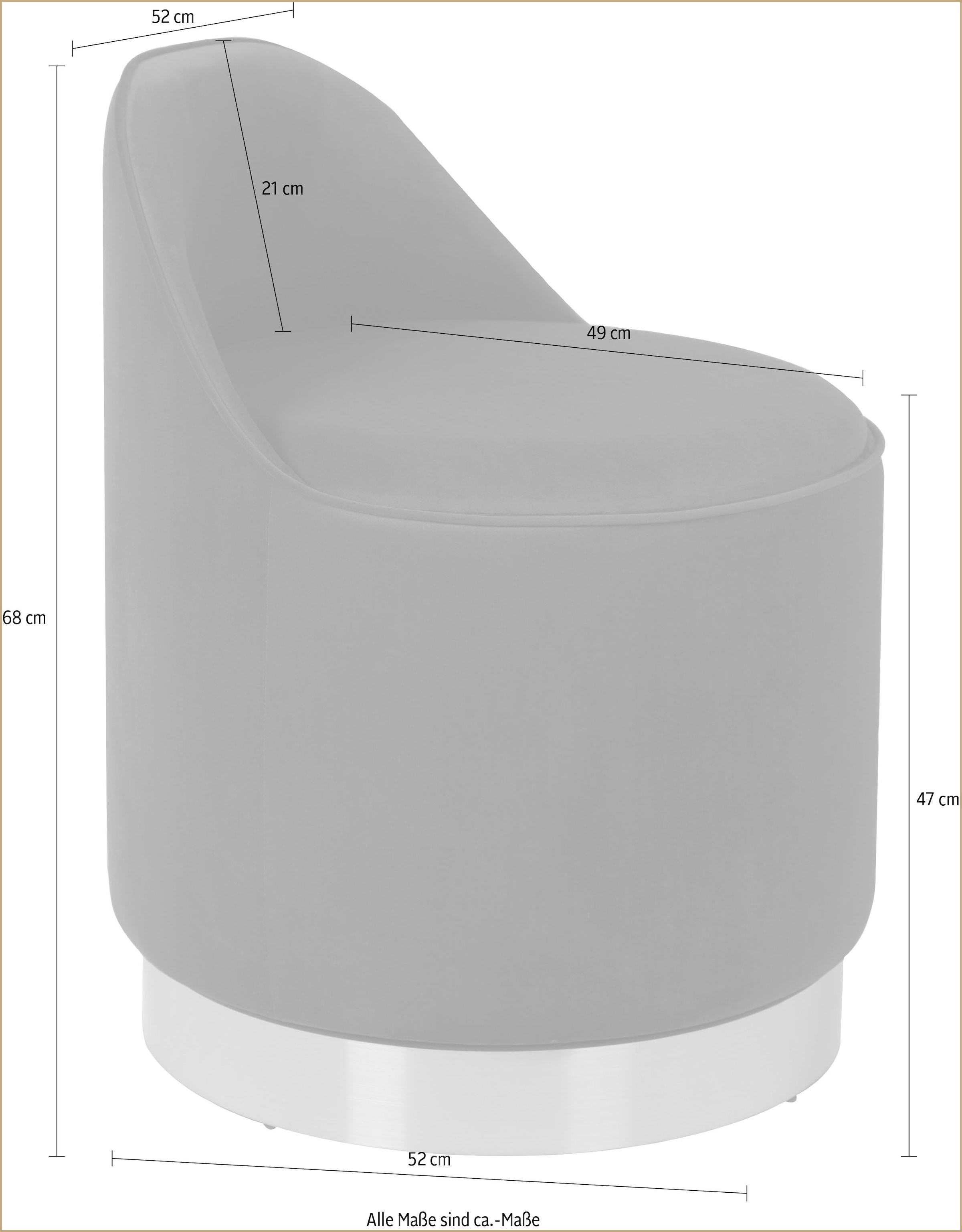 Kayoom Sessel »Drehhocker Viktor 125,Drehhocker in modernem Design,Stauraum im Innere«, (1 St.), drehbarer Sockel, mit Stauraum, komfortable Rückenstütze