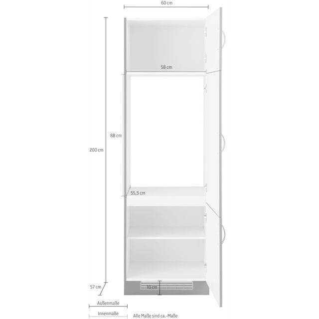 wiho Küchen Kühlumbauschrank »Flexi« online bestellen | Jelmoli-Versand