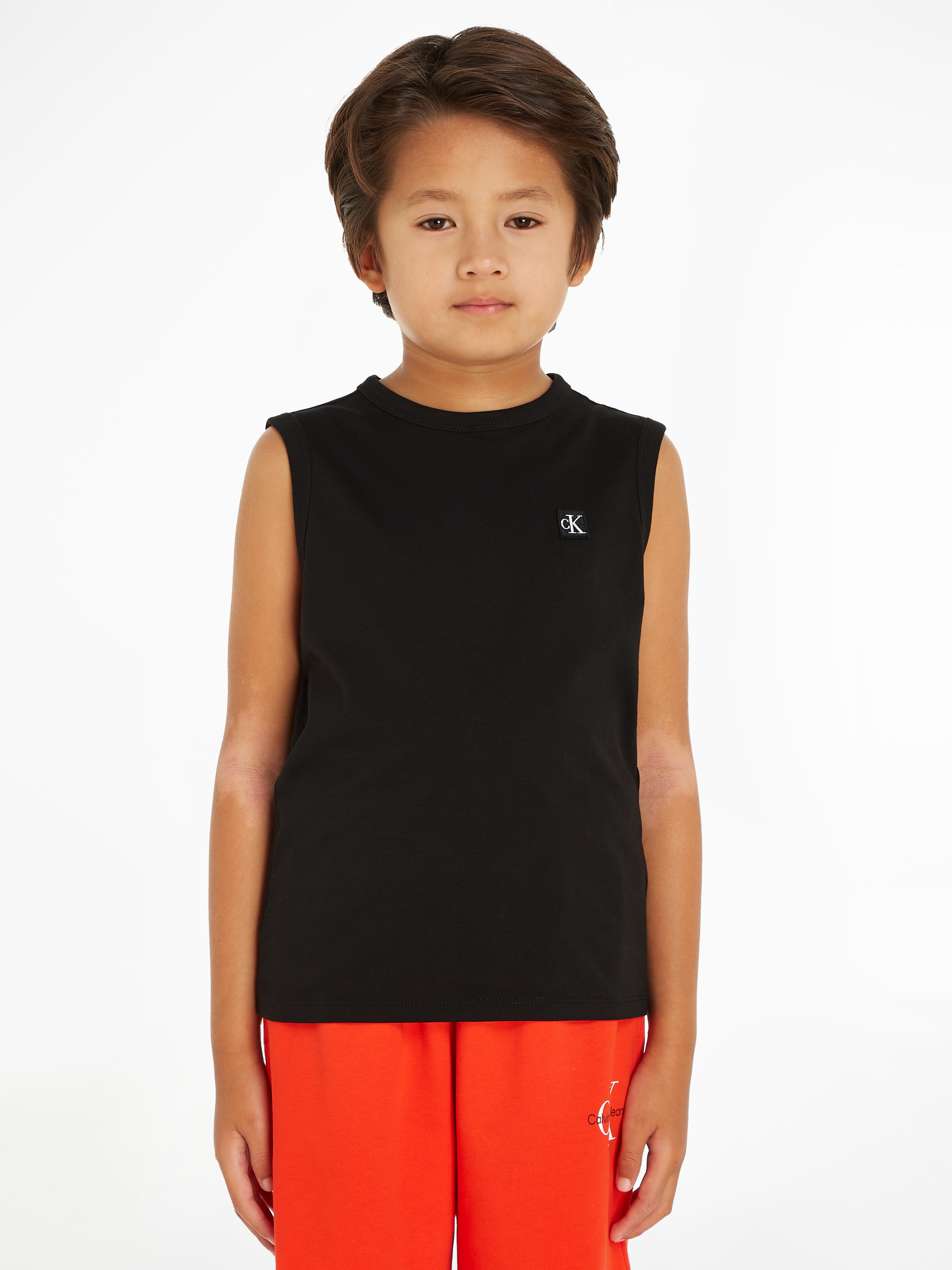 Calvin Klein Jeans Tanktop »MONO MINI BADGE REG. TANK TOP«, Kinder bis 16 Jahre