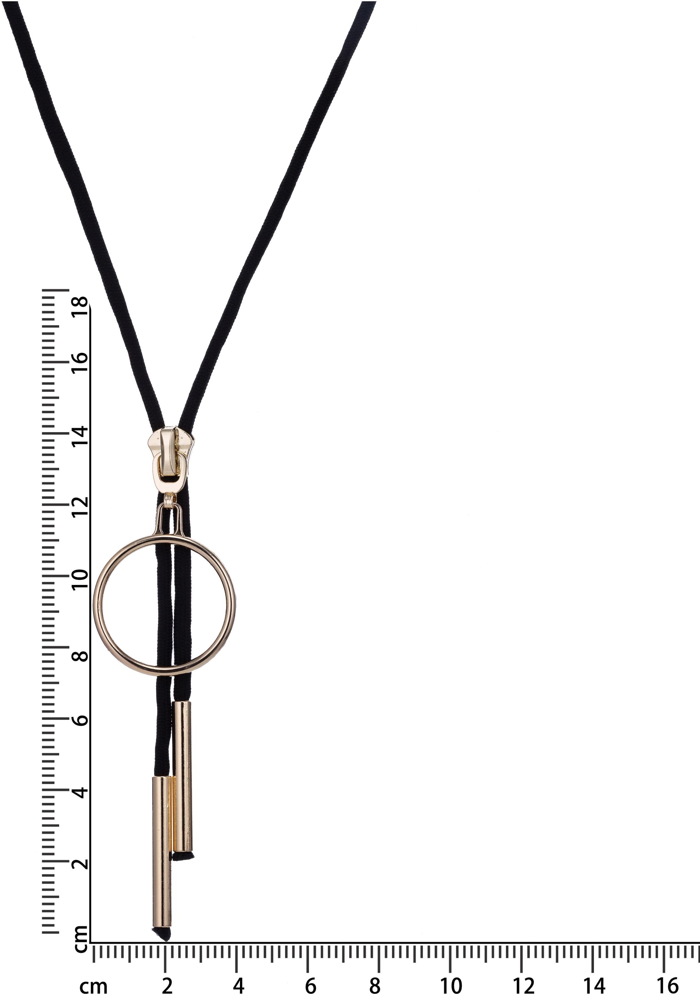 Firetti Kette mit Anhänger "in Reissverschluss-Optik"