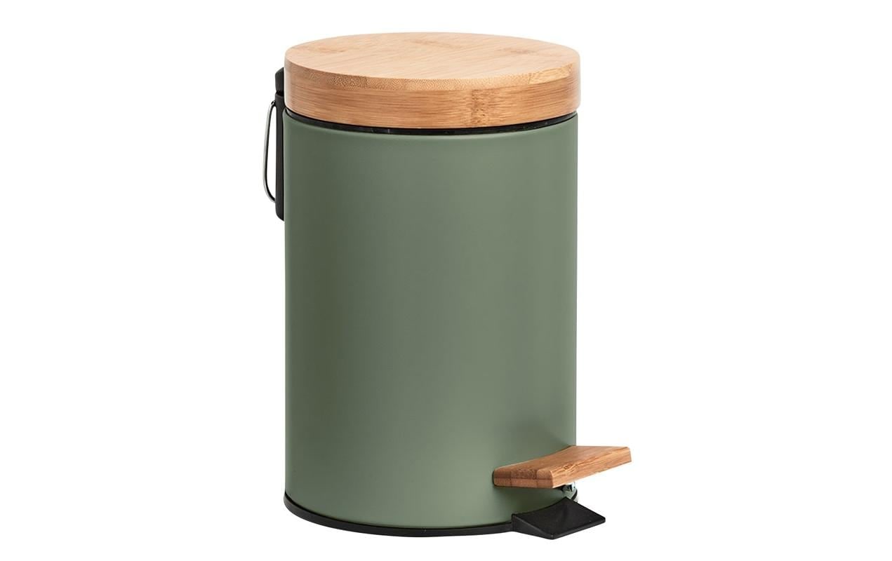 Zeller Present Mülleimer »Treteimer Modern 3 l, Grün« 1 Behälter Holzart: Bambus (China)
