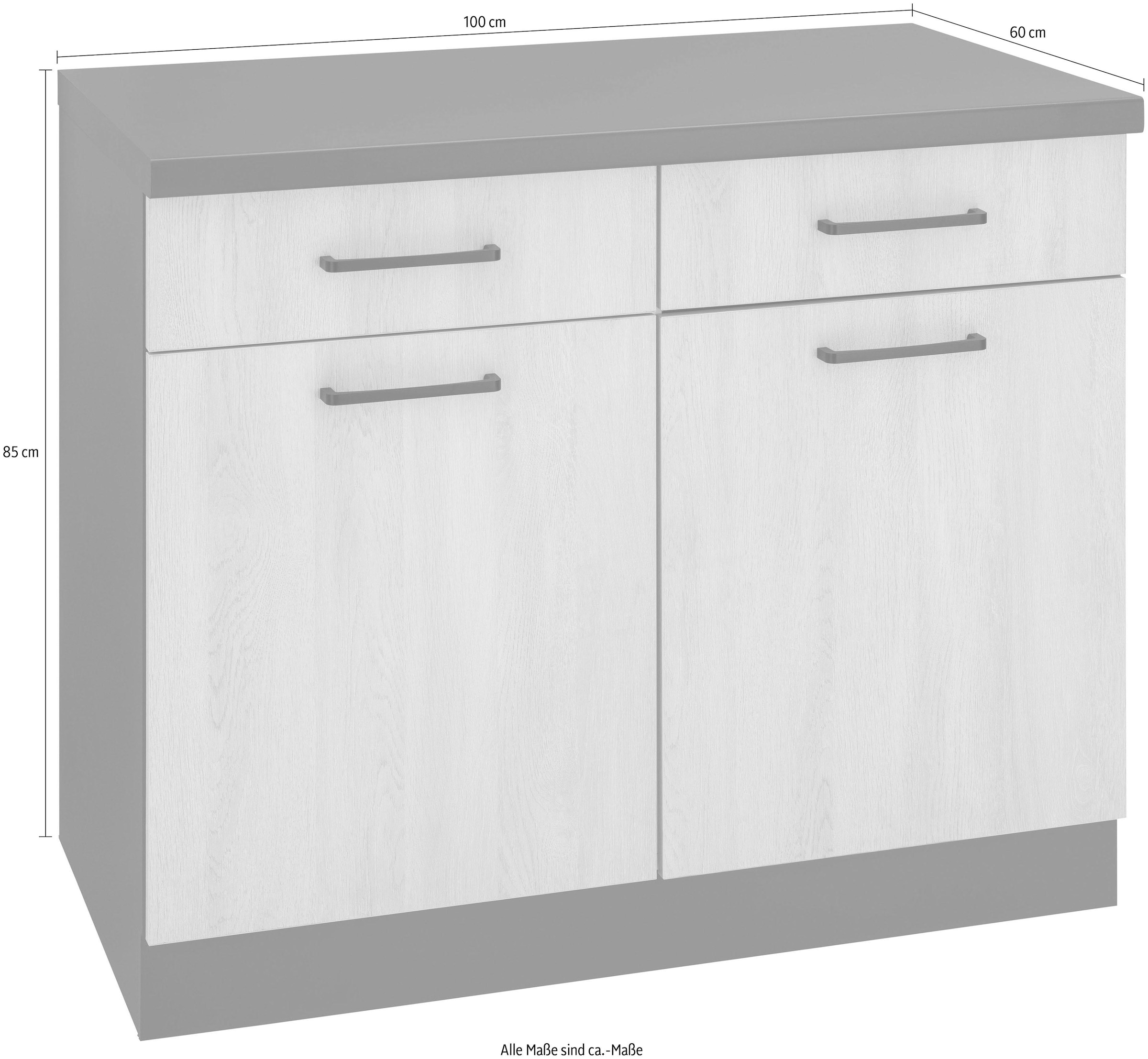wiho Küchen Unterschrank »Esbo«, 100 cm bestellen online Jelmoli-Versand breit 