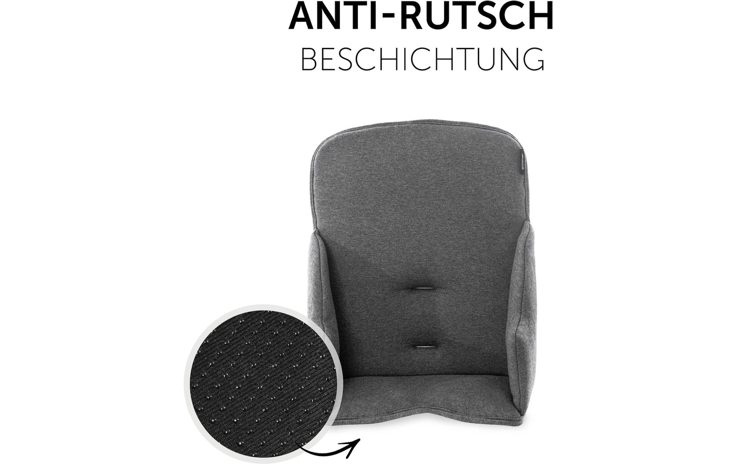 Hauck Sitzverkleinerer »Alpha Cosy Select Jersey Charcoal«, (1 tlg.)