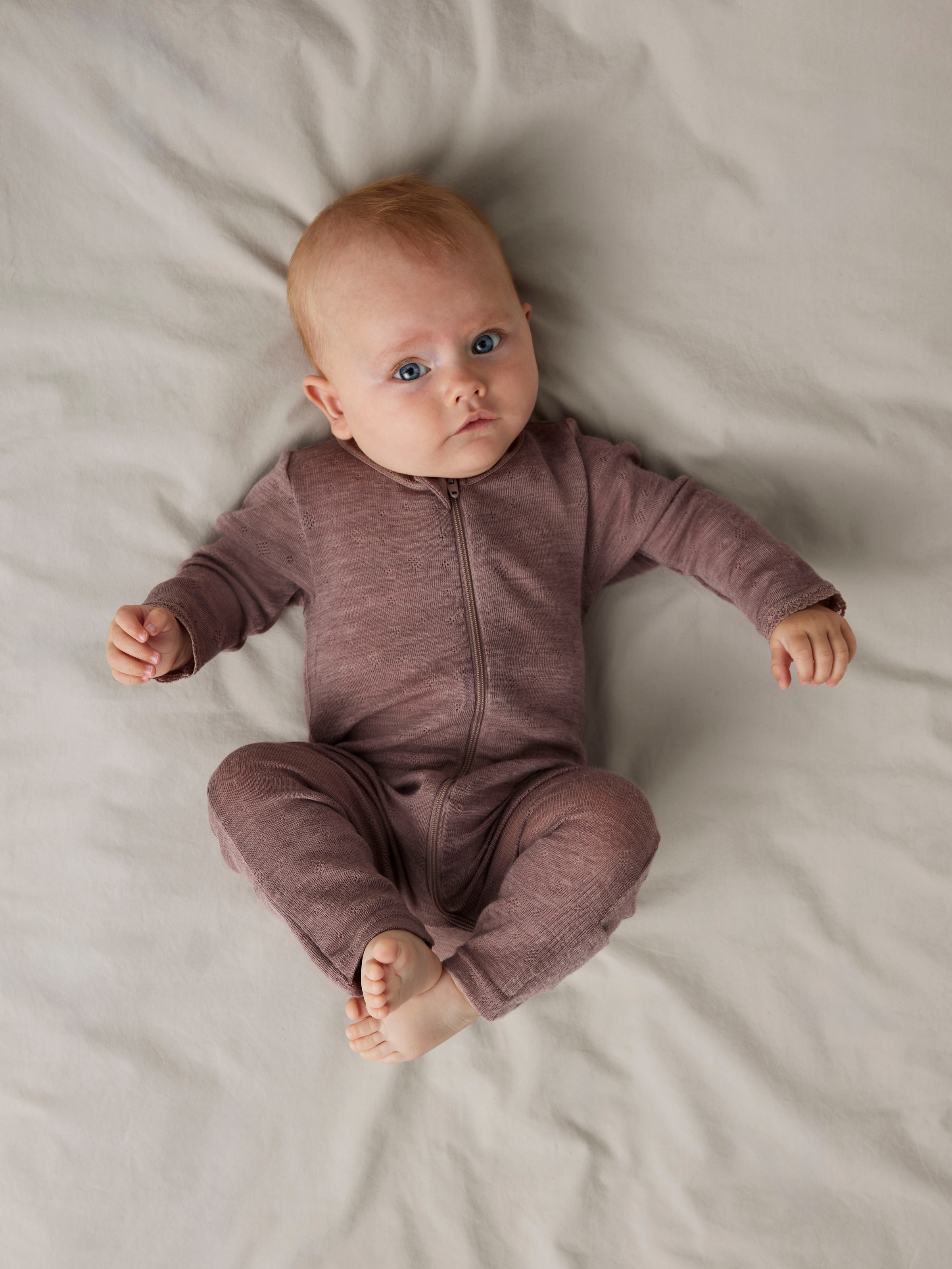 Name It Schlafanzug »NBFWANG WOOL NEEDLE NIGHTSUIT SOLID NOOS«, aus reiner Merinowolle