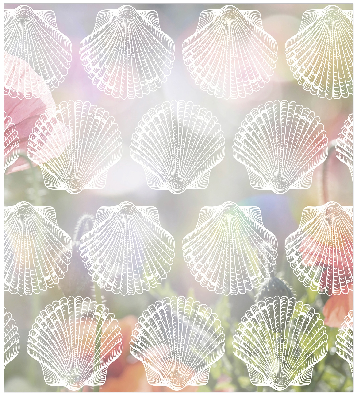 MySpotti Fensterfolie »Look Shells white«, halbtransparent, glattstatisch  haftend, 90 x 100 cm, statisch haftend kaufen | Fensterfolien