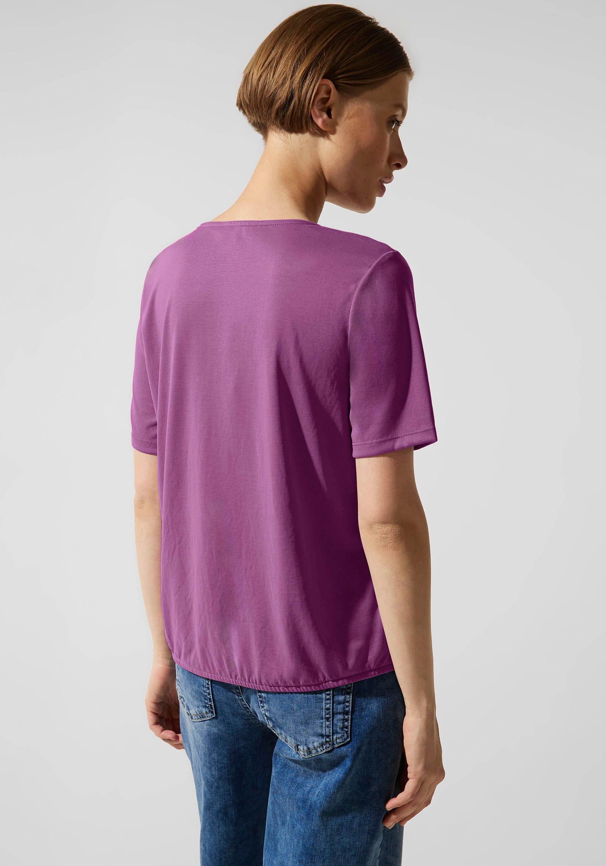 STREET ONE Shirttop, im online Seidenlook Jelmoli-Versand Schweiz kaufen bei