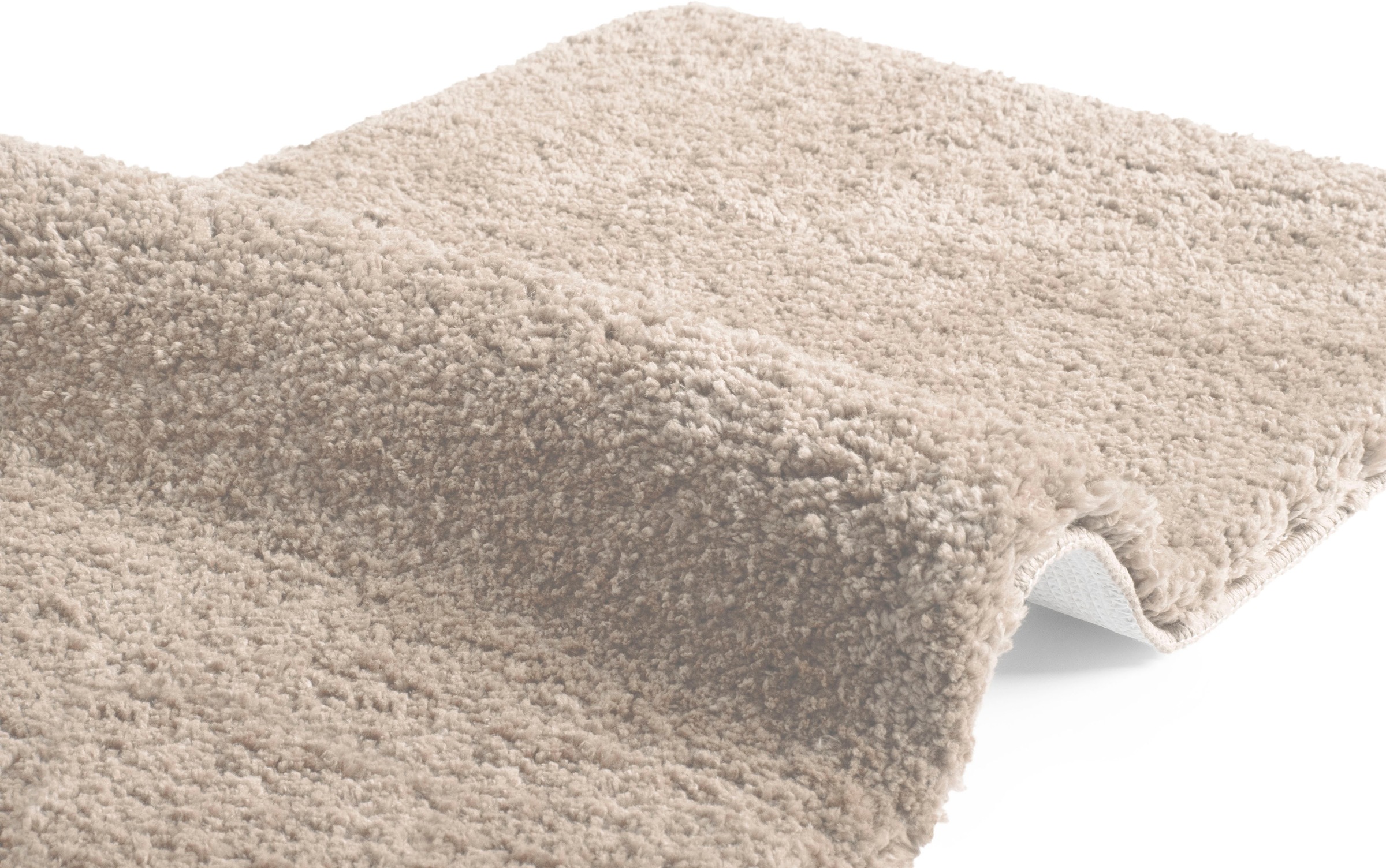 my home Badematte »Sanremo, Badvorleger, Badezimmer Teppich, sehr weich«, rutschhemmend beschichtet, fussbodenheizungsgeeignet-schnell trocknend, Badteppich, unifarben, rechteckig, rund & als 3-tlg. Set erhältlich