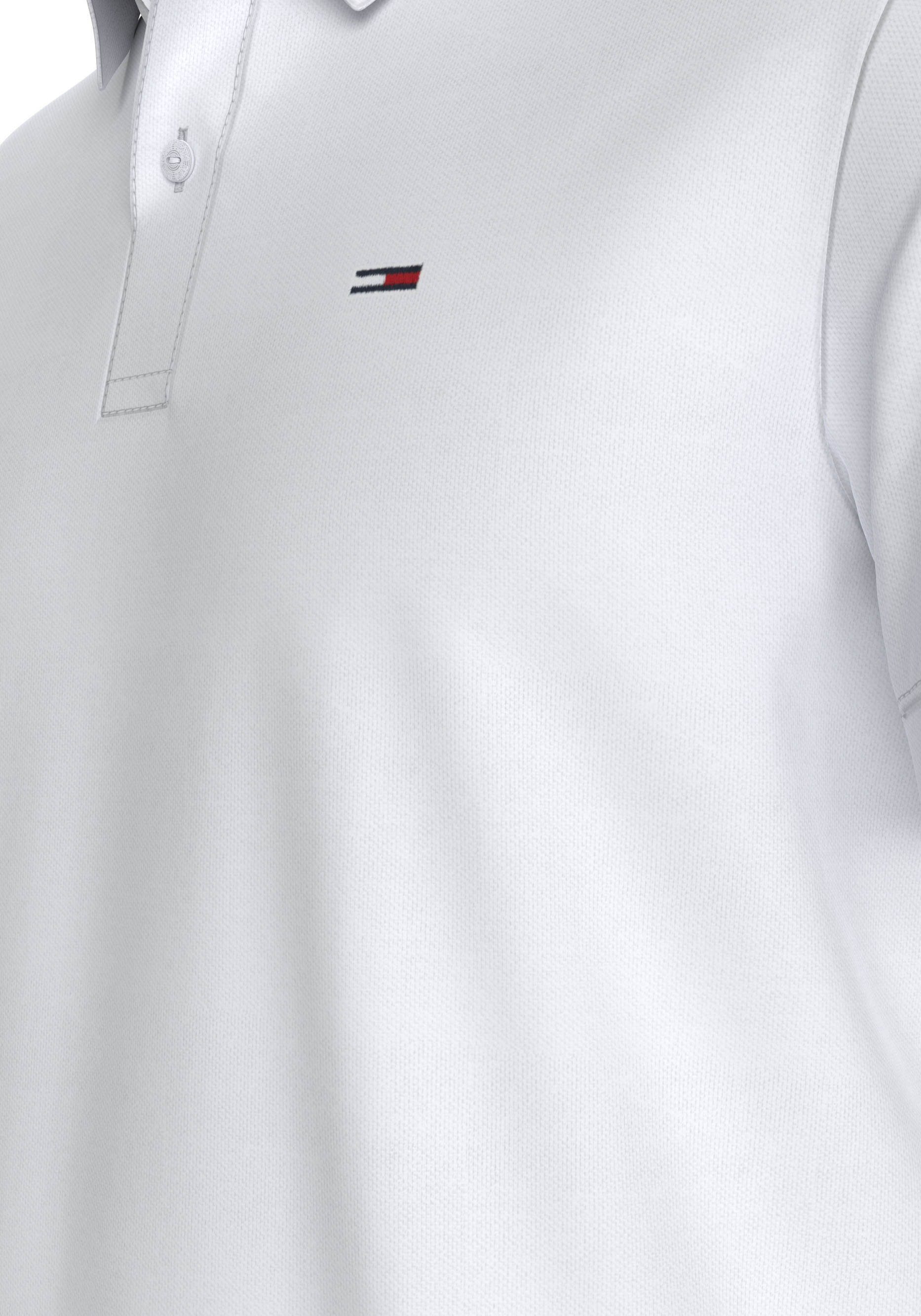 Tommy Jeans Plus Poloshirt »TJM SLIM PLACKET POLO EXT«, Grosse Grössen mit Logostickerei
