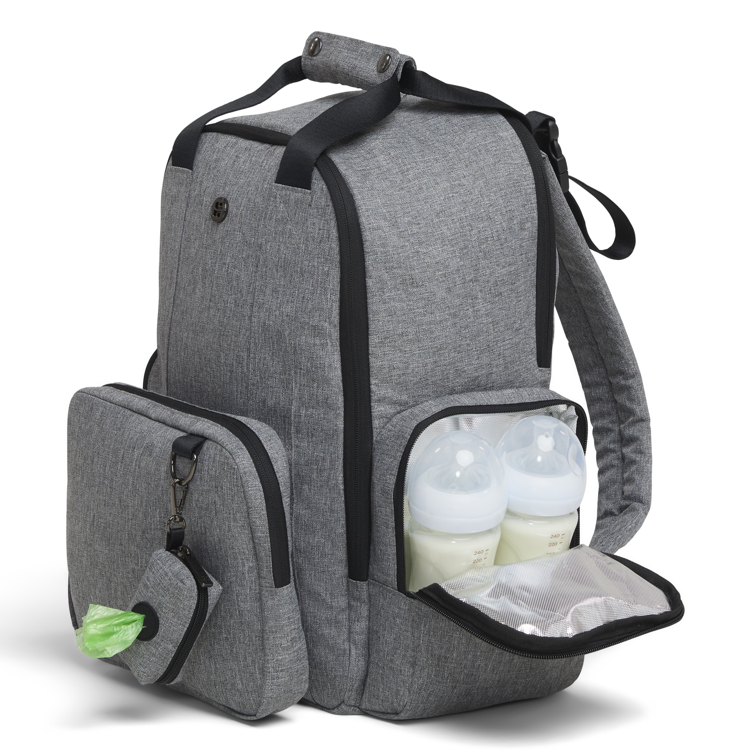 HUGGIES babywear Wickeltasche, mit vielen Taschen und extra Wickelunterlage