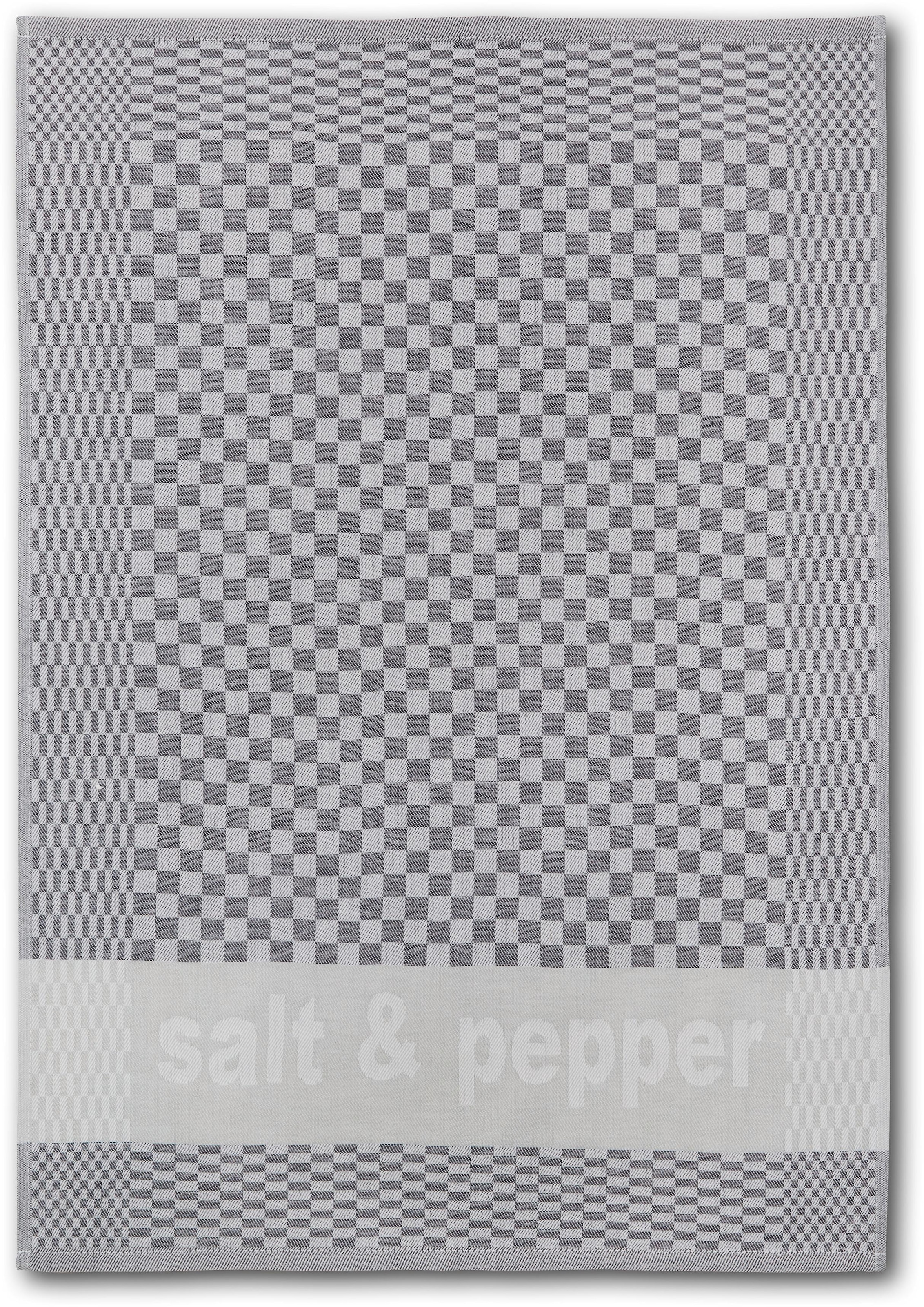 Dyckhoff Geschirrtuch »Salt & Pepper, Masse je Tuch ca. 50x70 cm«, (Set, 6 tlg.), mit drei verschiedenen Motiven