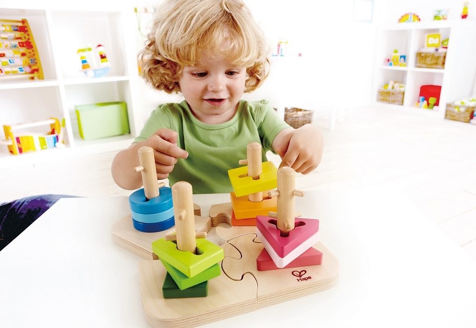 Hape Steckspielzeug, (Set, 16 tlg.)