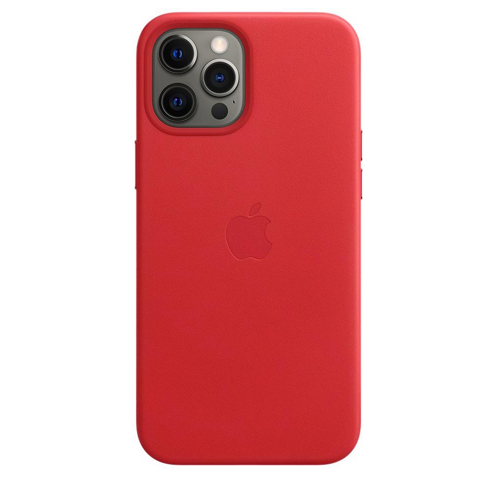 Apple Smartphone-Hülle »Apple iPhone 12 P Max Leder Case Mag RED«, iPhone 12 Pro Max, MHKJ3ZM/A
