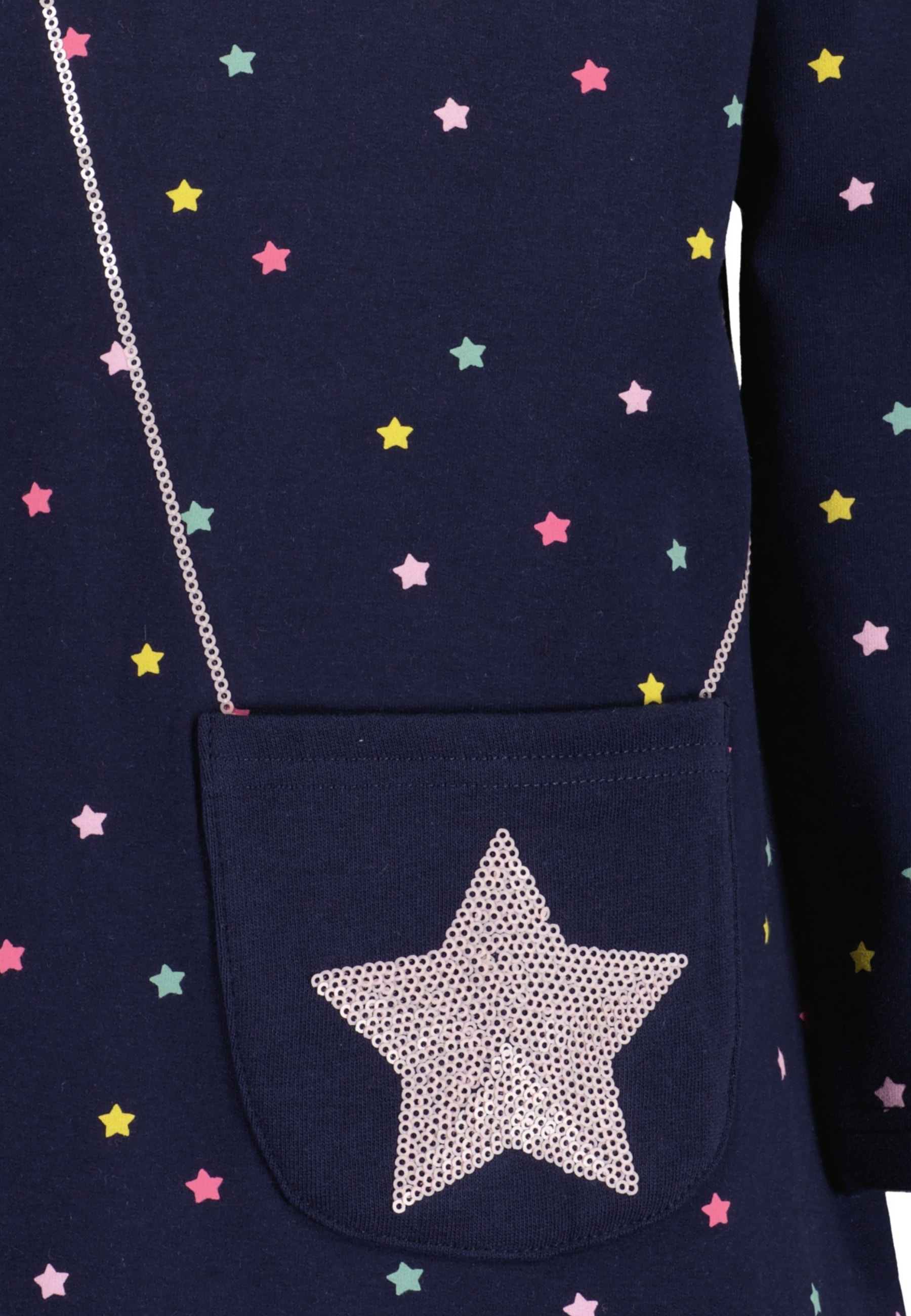 Blue Seven Sweatkleid, in dezenter A-Linie und mit tollen Pailletten-Details