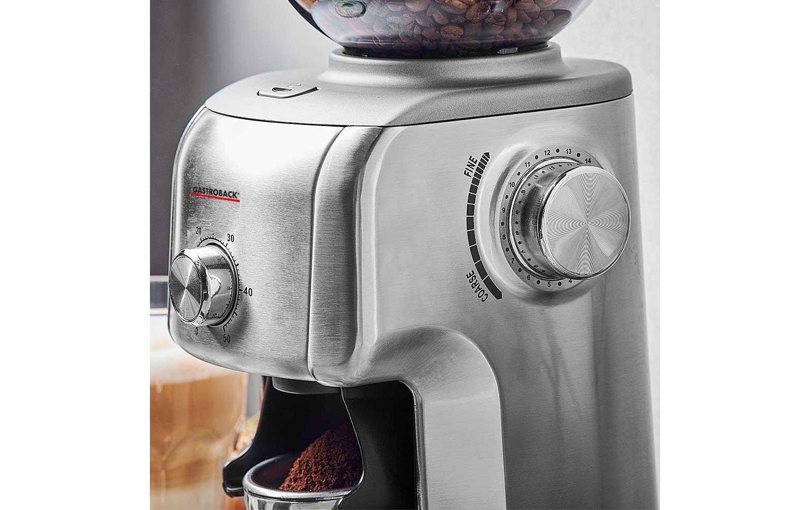 Gastroback Kaffeemühle »Advanced Plus 42642«, 130 W, Kegelmahlwerk, 400 g Bohnenbehälter
