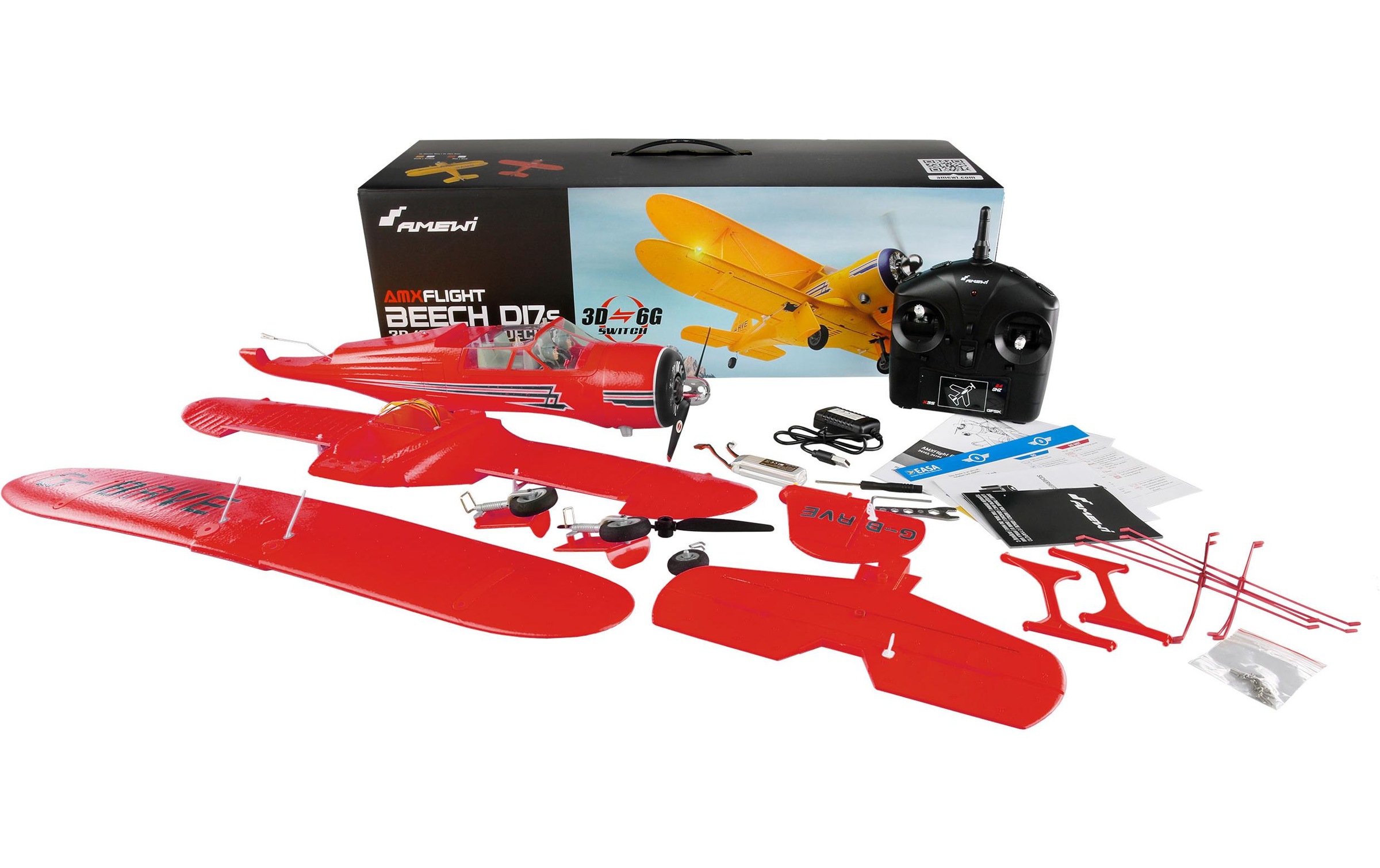 Amewi RC-Flugzeug »Amewi AMXflight Beech D17s 3D, 6G, RTF«