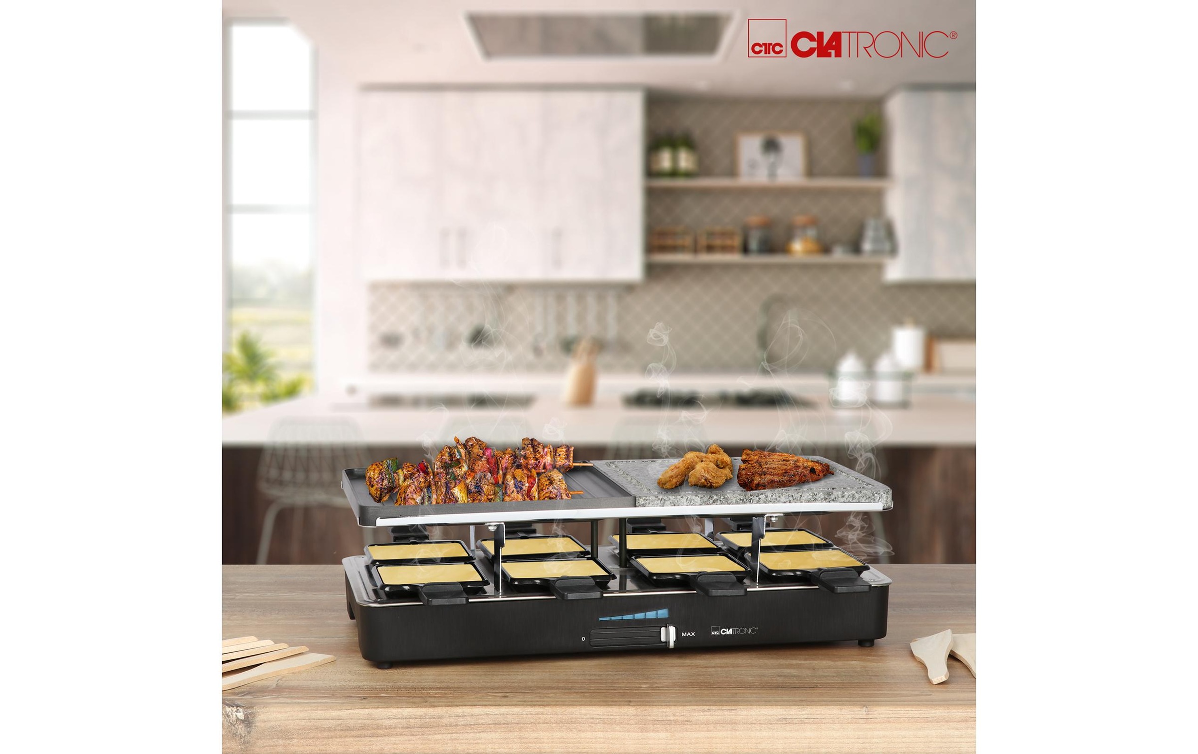 CLATRONIC Raclette »RG 3518, 8 Personen«, 8 St. Raclettepfännchen, 1400 W