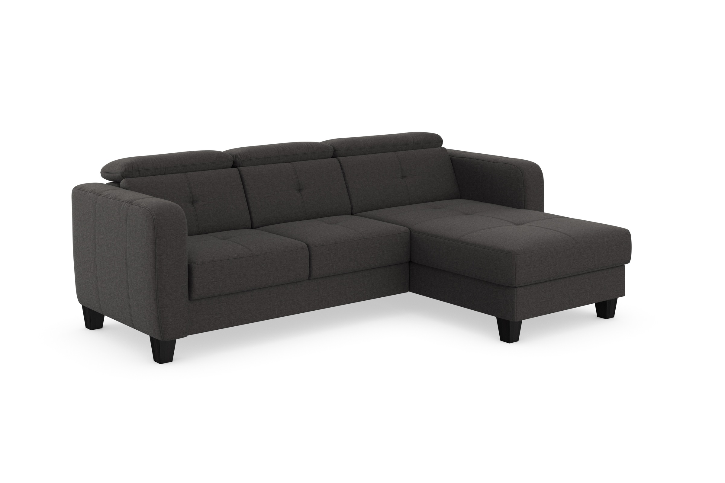 sit&more Ecksofa »Belluci L-Form«, inklusive Federkern, wahlweise mit Bettfunktion und Bettkasten