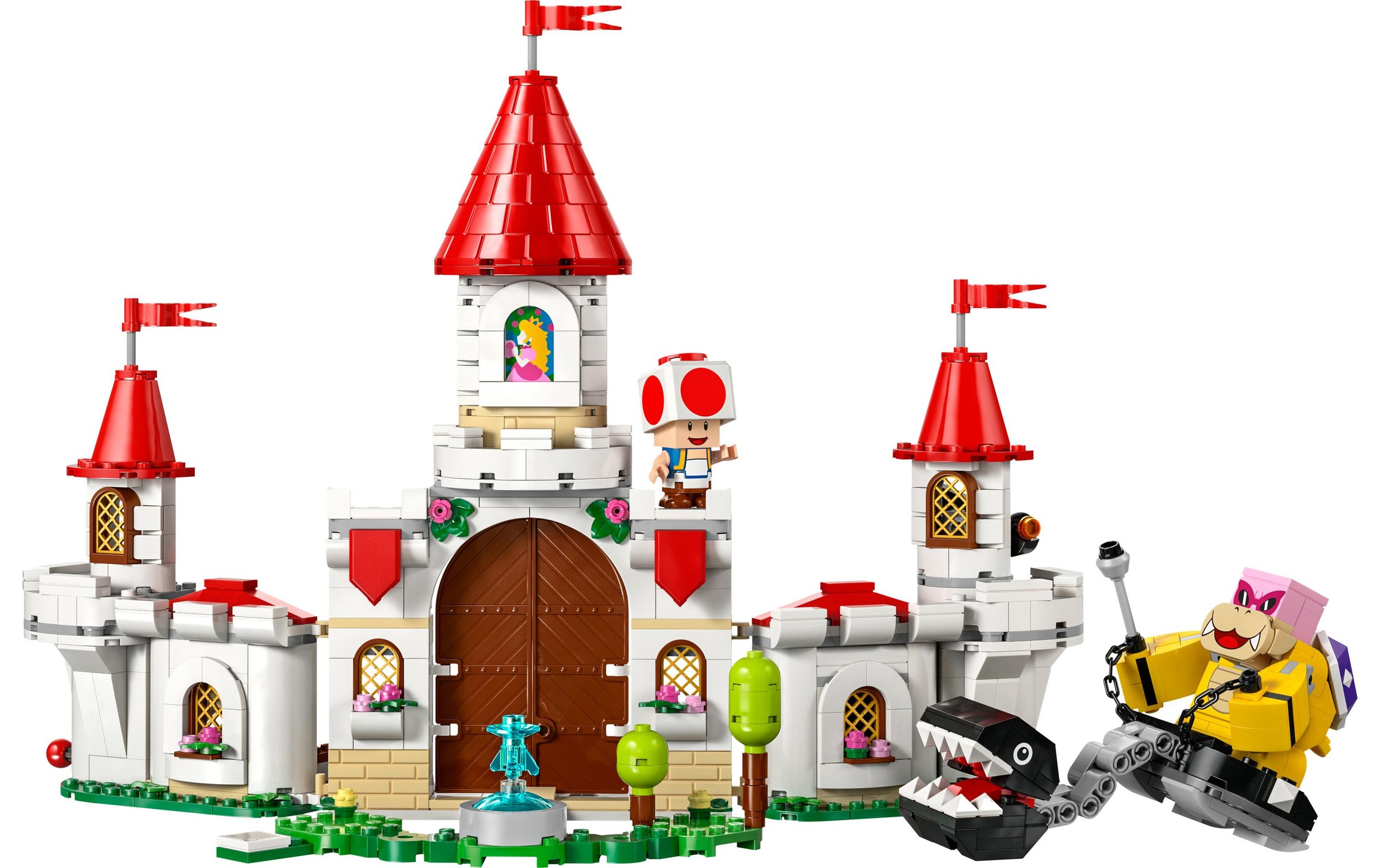 LEGO® Konstruktionsspielsteine »Super Mario Showdown mit Roy beim Pilz-Palast 71435«, (738 St.)
