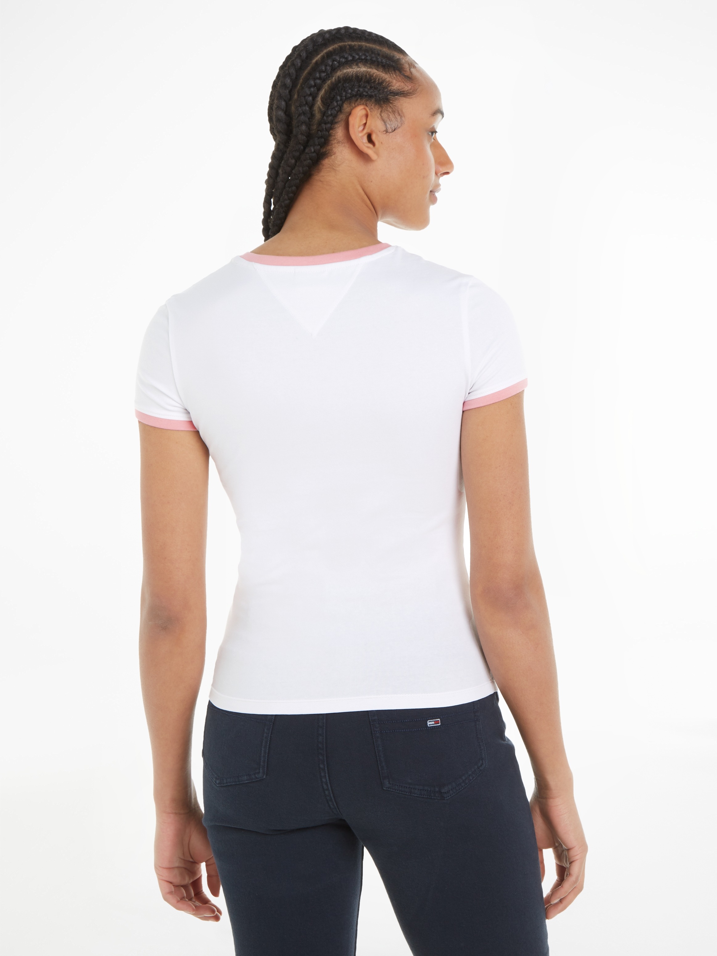 Tommy Jeans T-Shirt »TJW SLIM SIGNATURE TEE SS«, mit Rundhalsausschnitt