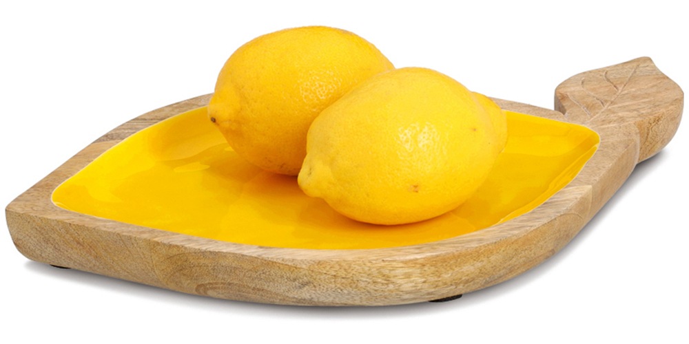 Zeller Servierschale 'Lemon' Mangoholz 37 x 2 x 23 cm