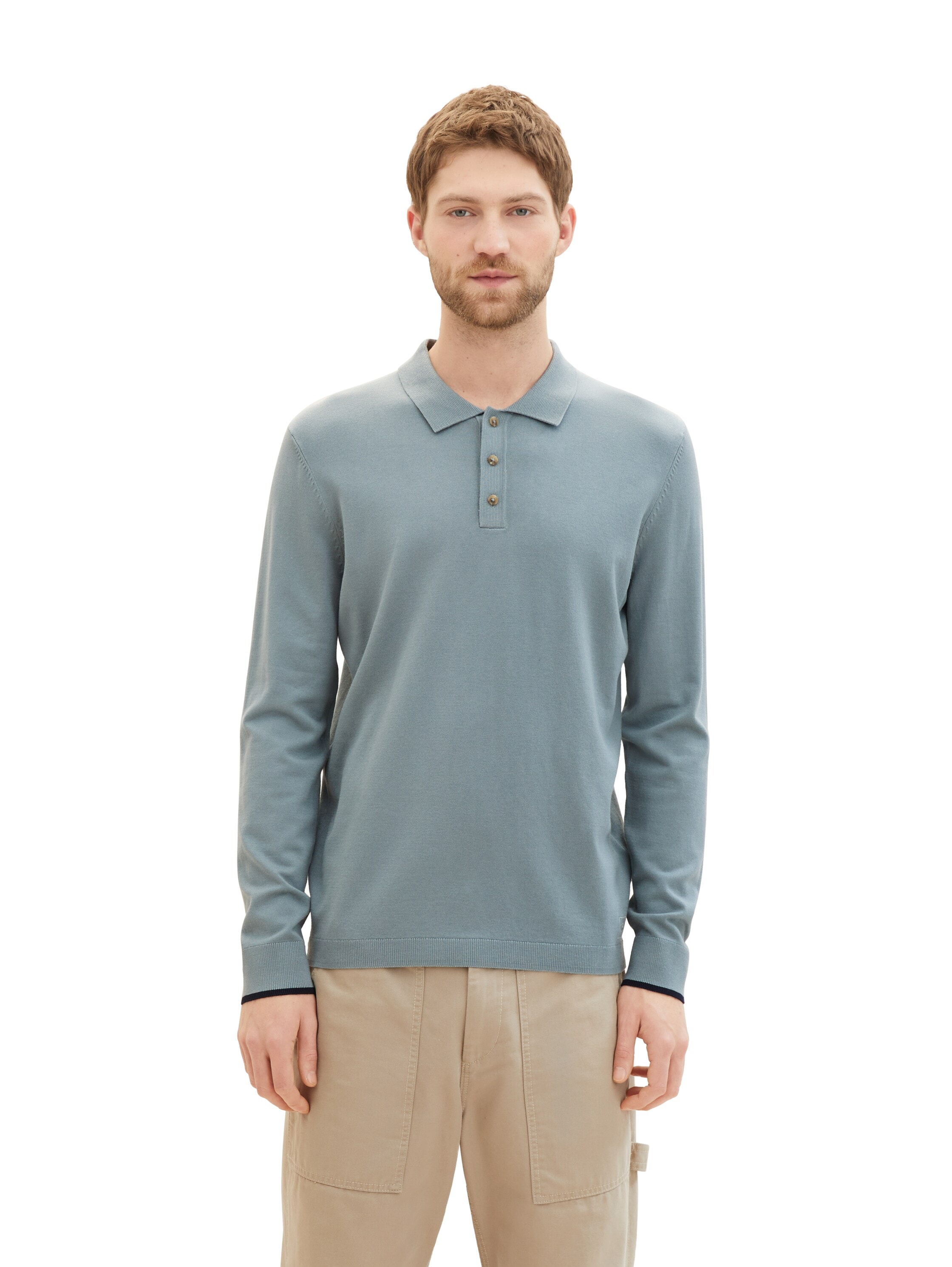 TOM TAILOR Polokragenpullover, mit LENZING(TM) ECOVERO(TM)