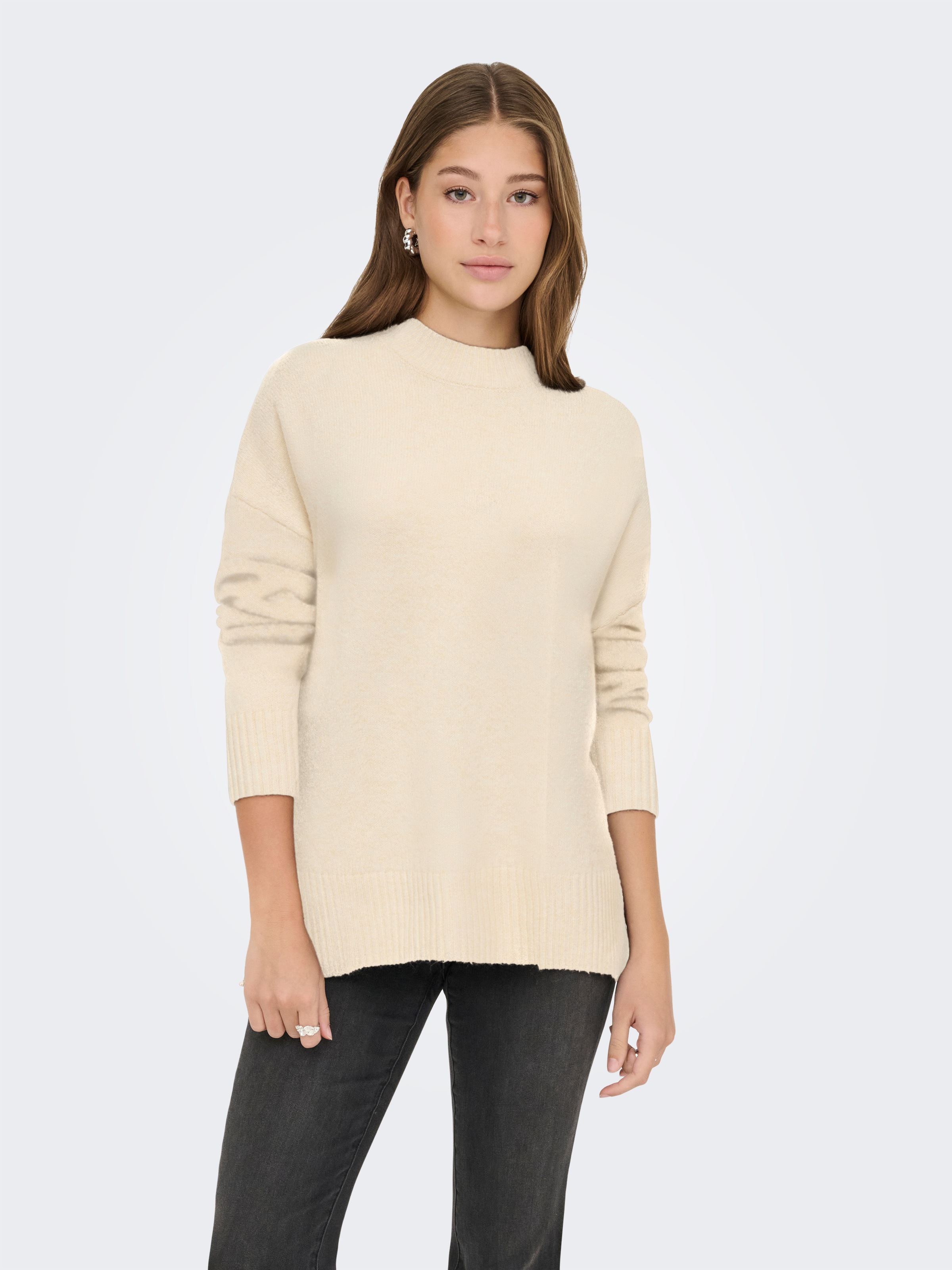 ONLY Strickpullover »ONLHAZEL LS HIGHNECK OVERS PULL KNT NOOS«
