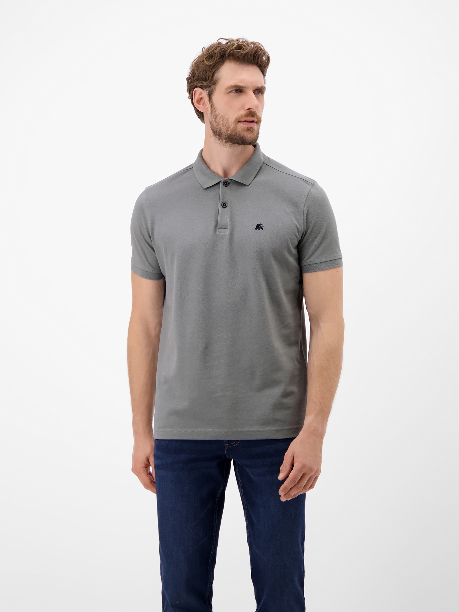 LERROS Poloshirt mit Logo Stickerei