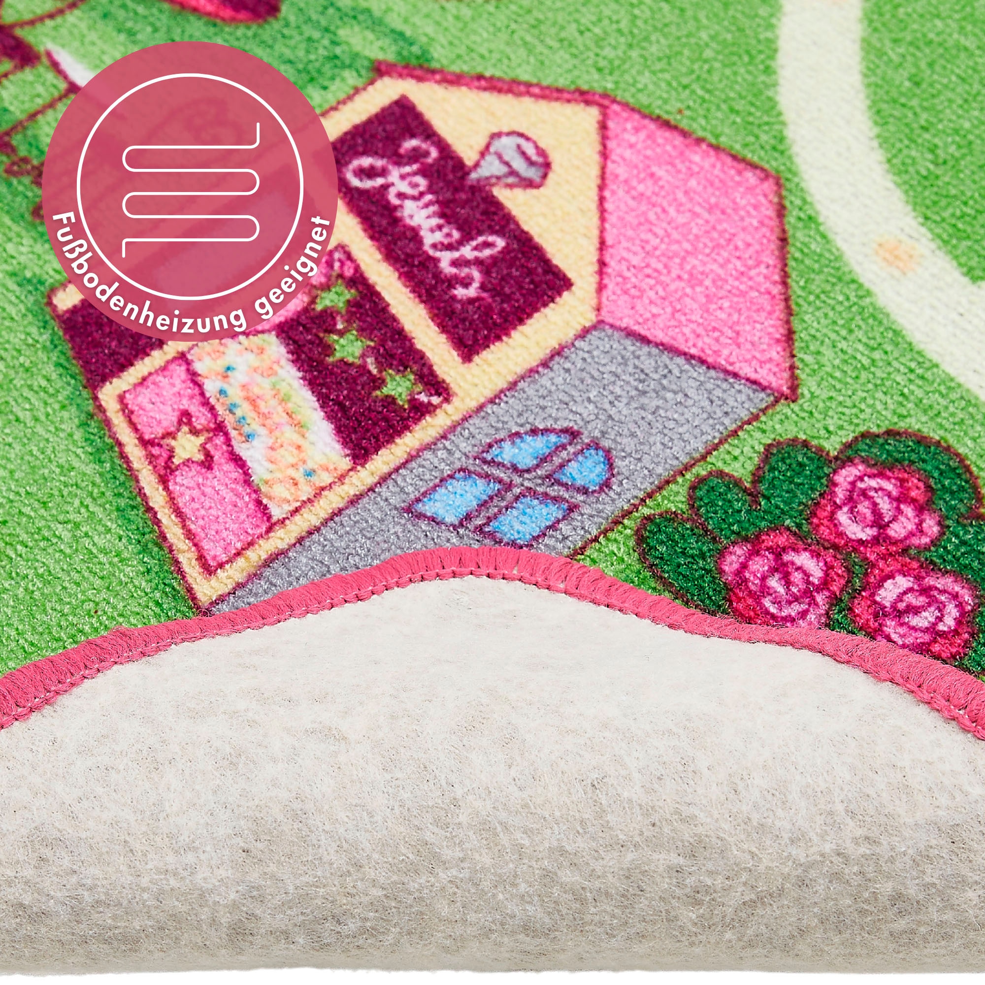 Andiamo Kinderteppich »Strasse Lagerräumung«, rechteckig, 5 mm Höhe, Strassen-Spiel-Teppich, Sonderposten, für Mädchen & Jungen