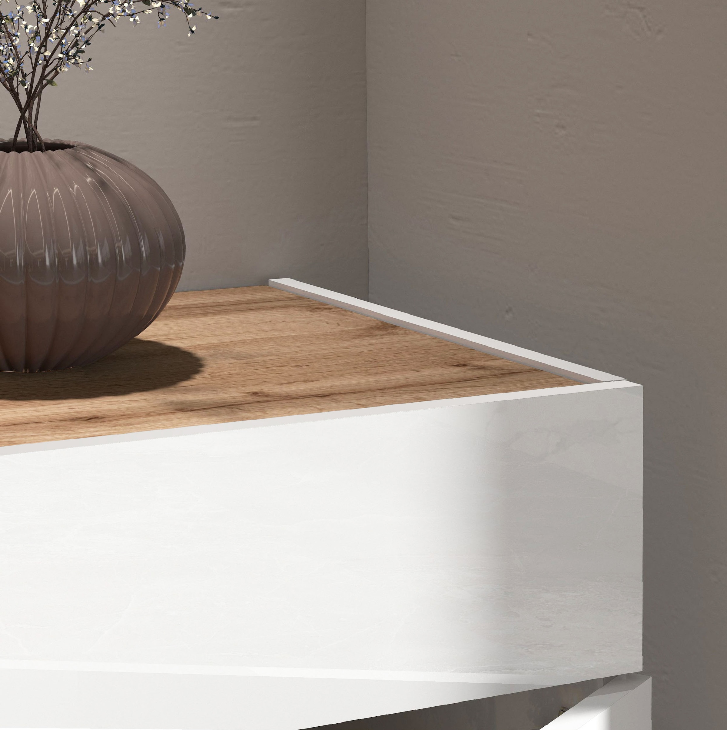 INOSIGN Sideboard »Garda, Kommode, Schrank, Kredenz«, 4 Türen, 2 Schubladen, grifflos Breite 160,1 cm