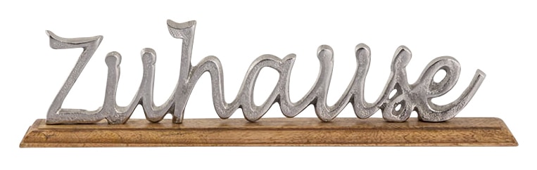my home Deko-Schriftzug »Zuhause«, aus bestellen Metall, | Holz auf Jelmoli-Versand online