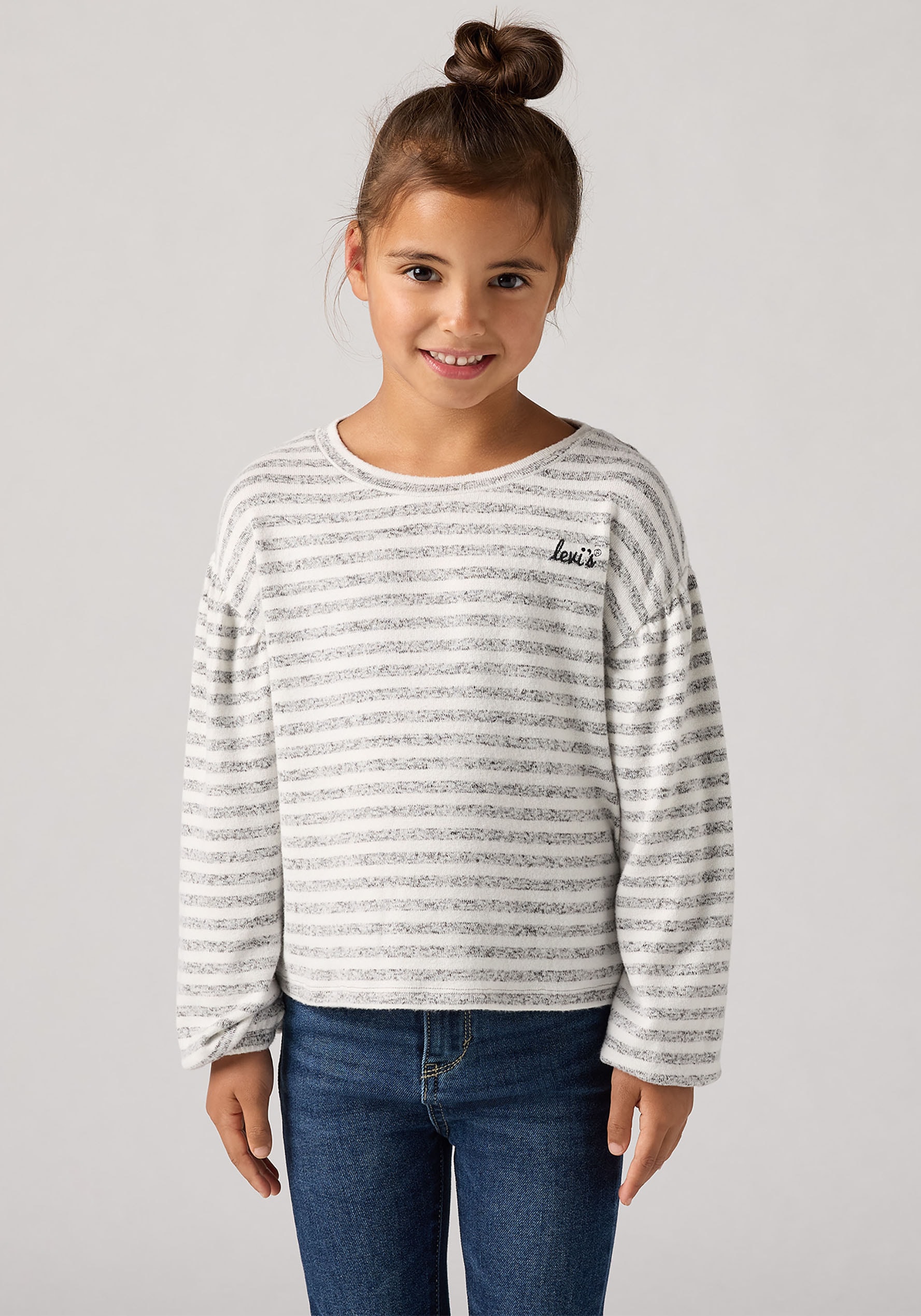 Levi's® Kids Langarmshirt »LVG HACCI STRIPED LS KNIT TOP«, in Ringeloptik, for Girls