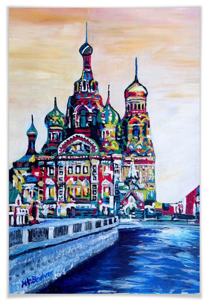 Wall-Art Poster »van Gogh Stil St. Petersburg«, Stadt, (1 St.), Poster,  Wandbild, Bild, Wandposter online shoppen | Jelmoli-Versand
