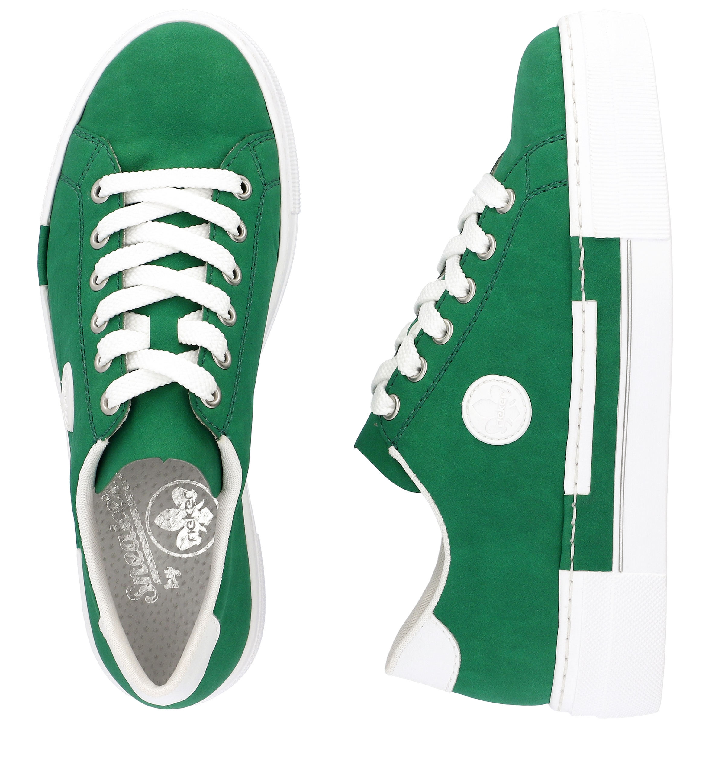 Rieker Sneaker, Freizeitschuh, Halbschuh, Schnürschuh mit Plateausohle