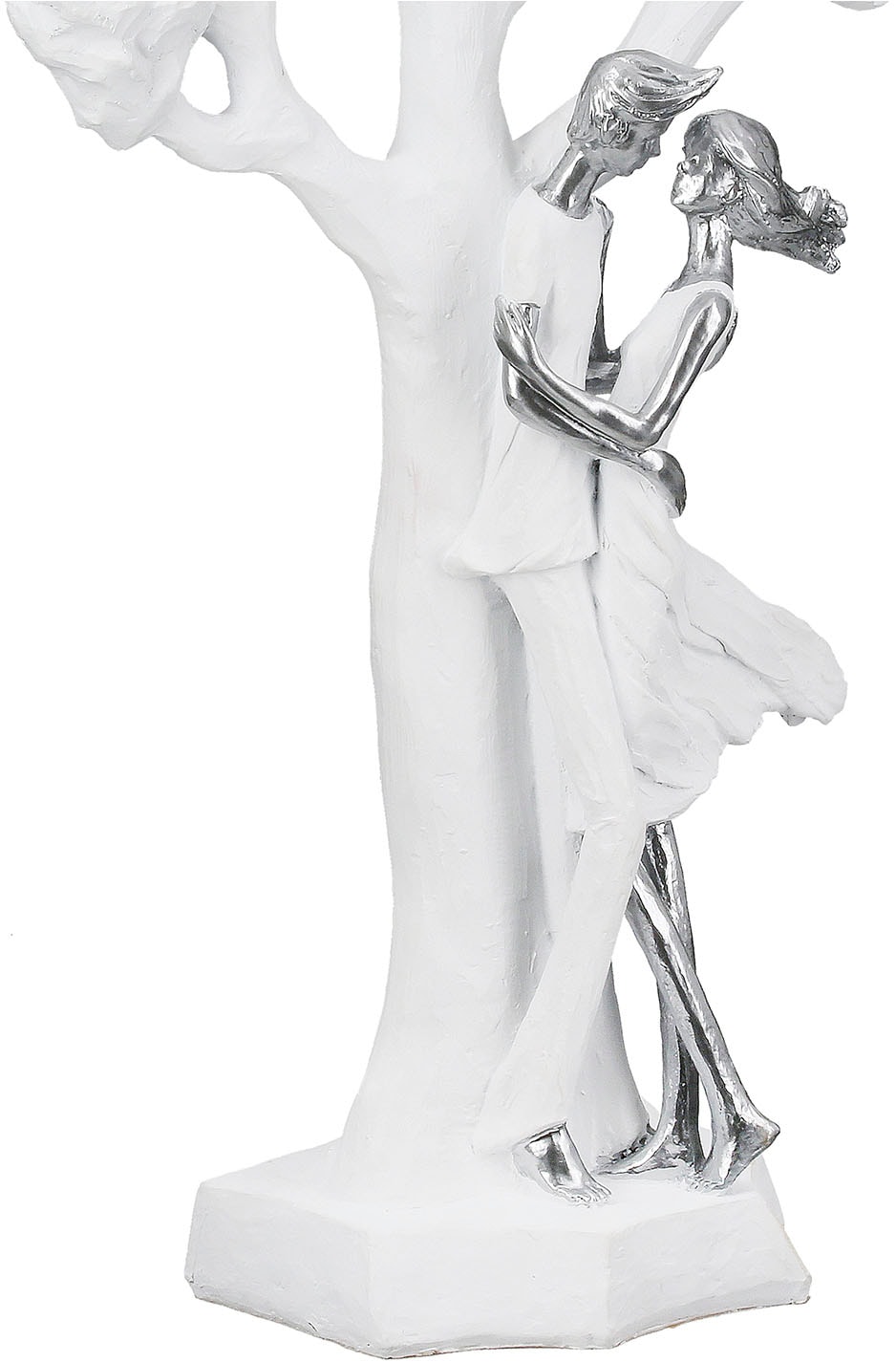Casablanca by Gilde Dekofigur »Skulptur Paar; Baum Liebesblicke weiss H. 44 cm«