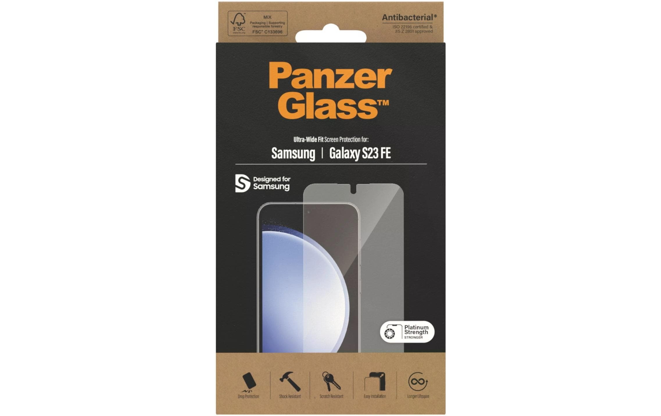 PanzerGlass Displayschutzglas »Ultra Wide Fit Galaxy S23 FE«, für Galaxy S23 FE, (1 St.)