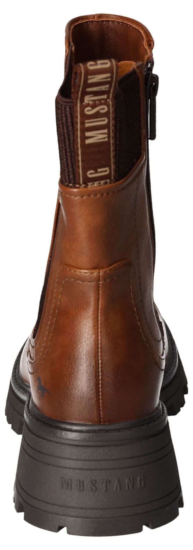 Mustang Shoes Chelseaboots, Schlupfstiefel, Herbstschuh mit komfortablem Stretcheinsatz