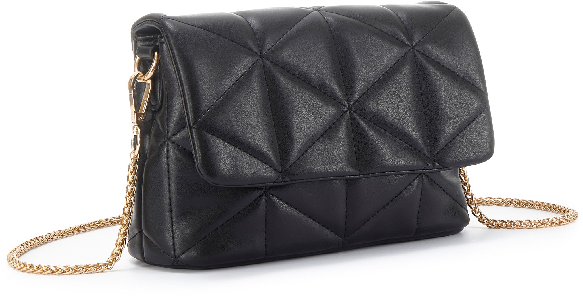 Vivance Umhängetasche »Minibag« mit modischer Steppung, Kettentasche, Handtasche, Crossbody Bag VEGAN