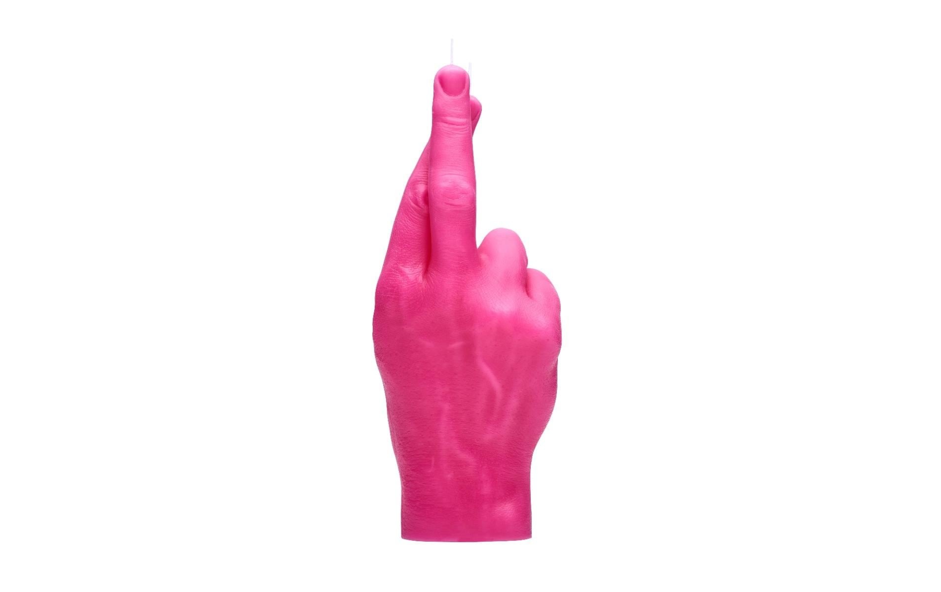 Formkerze »Mandatus Candle Hand Crossed Fingers«