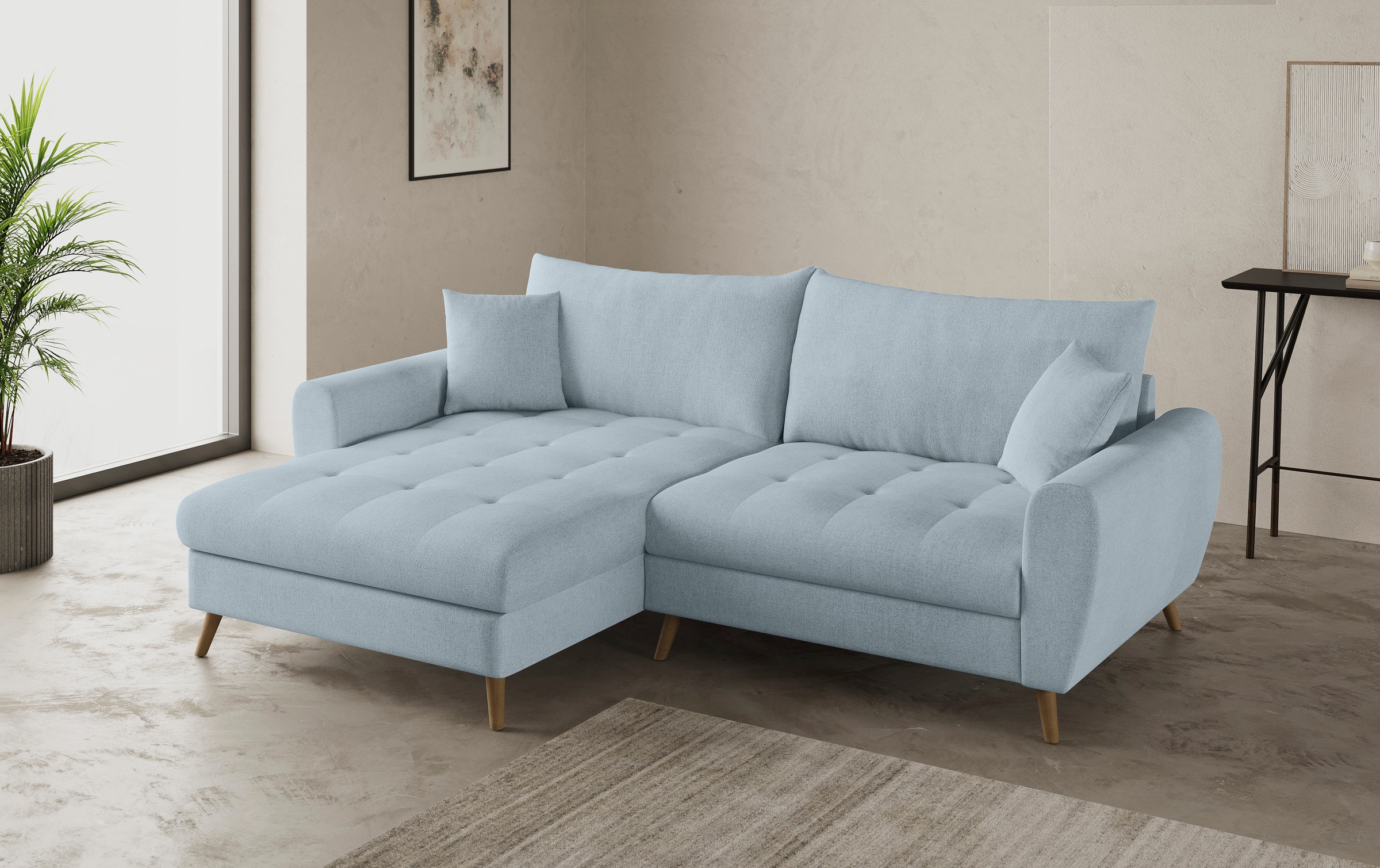 Mr. Couch Ecksofa »Blackburn II, L-Form«, Mit Kaltschaumpolsterung bis 140 kg belastbar