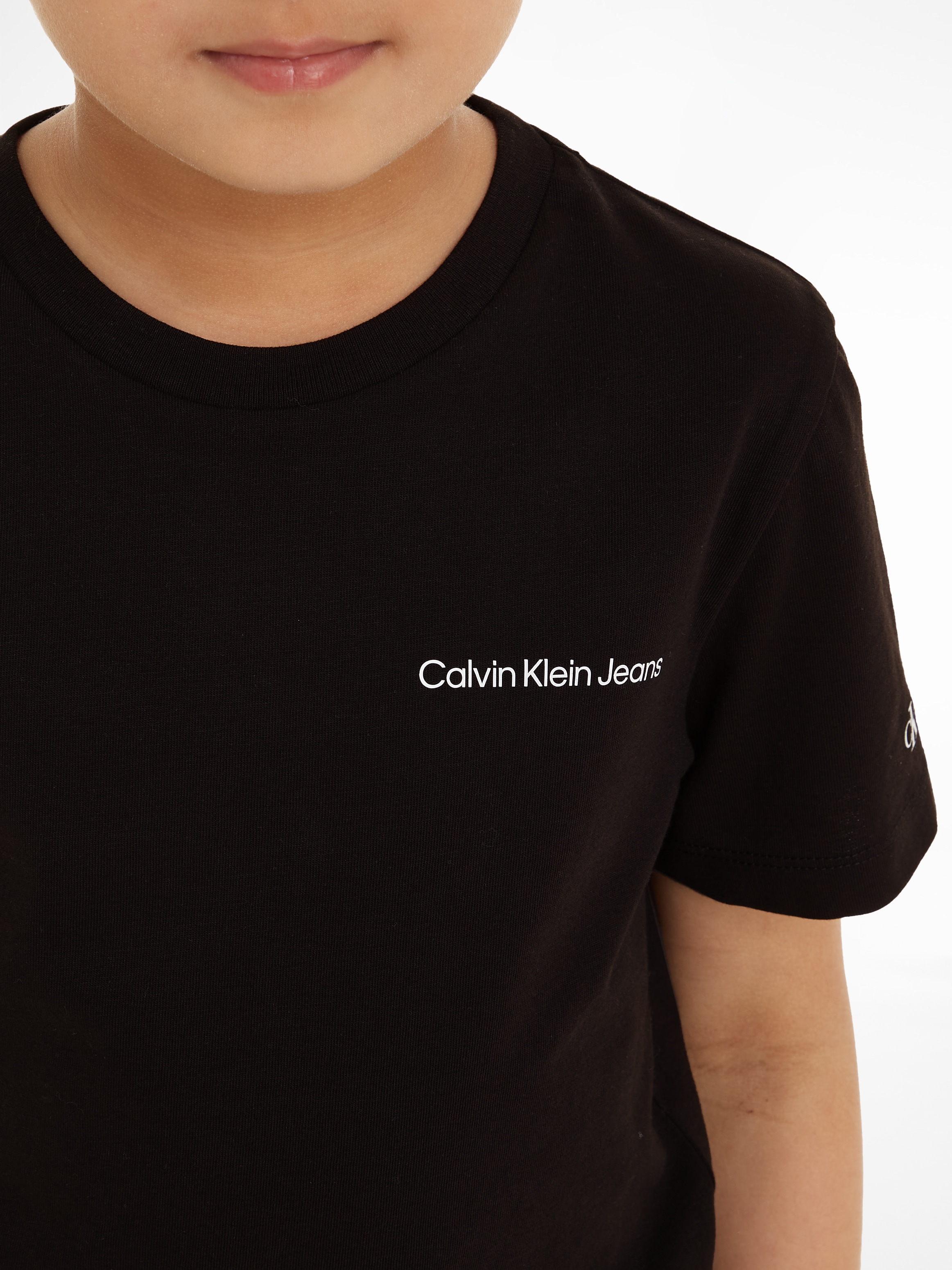 T-SHIRT«, | INST. ✵ SS Jelmoli-Versand LOGO kaufen mit T-Shirt Klein Logodruck Calvin »CHEST günstig Jeans