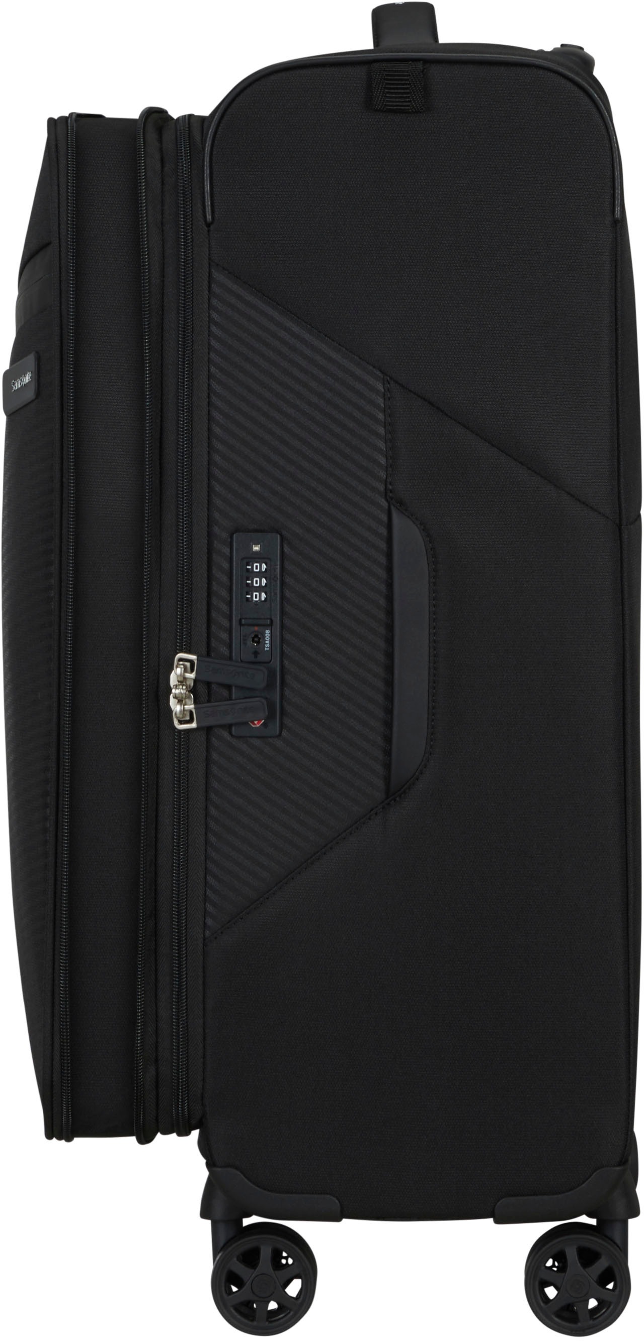 Samsonite Weichgepäck-Trolley »LITEBEAM, verschiedene Grössen und Farben«, 4 Rollen, Reisekoffer Aufgabegepäck Trolley Volumenerweiterung bei M/L